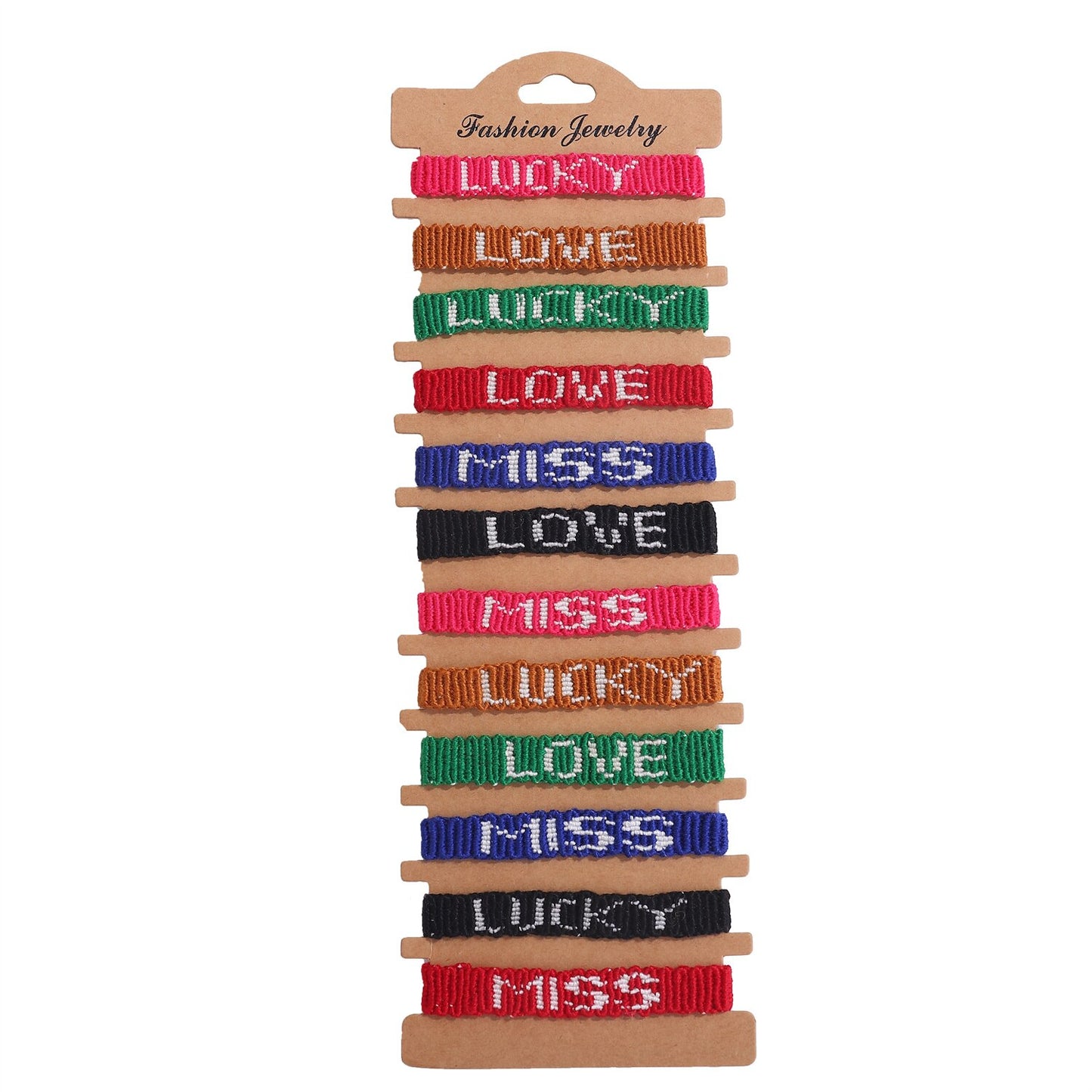 12 Pieces Woven Friendship Bracelets - 6 Styles Adjustable Handmade Braided Strings Multicolor Bracelets Anklet for Women Girls