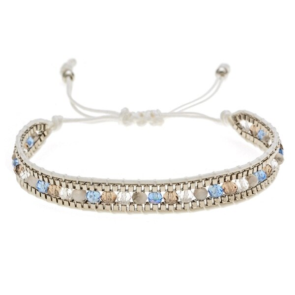 Bohemia Weave Bracelets for Women Adjustable Rope Chain Crystal Charms Braided Yoga Bracelet Bangle Jewelry Gift Wholesale