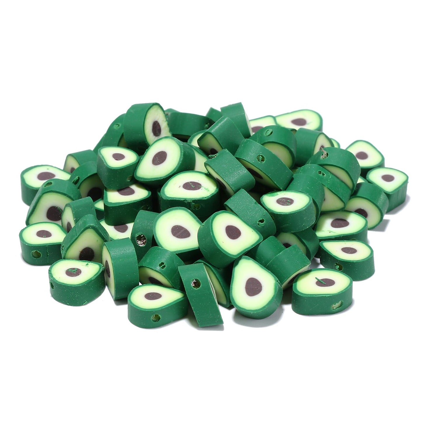 50pcs/lot Cartoon Flowers Evil Eye Polymer Clay Spacer Beads for Women Girls Jewelry Making DIY Bracelet Necklace Accessories