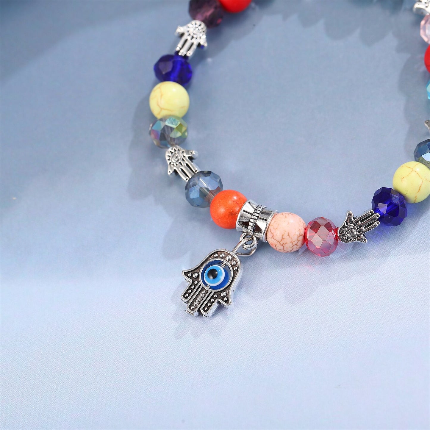 Vintage Shell Natural Stone Bracelet Adjustable Charms Yoga Bracelets Bangle Handmade Braided Rope Bead for Women Jewelry Gift