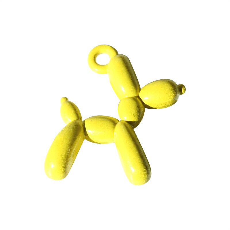 10pcs/lot Macaron Colorful Balloon Dog Charm for Earrings Necklace Bracelet Making Diy Jewelry Accessory Pendant