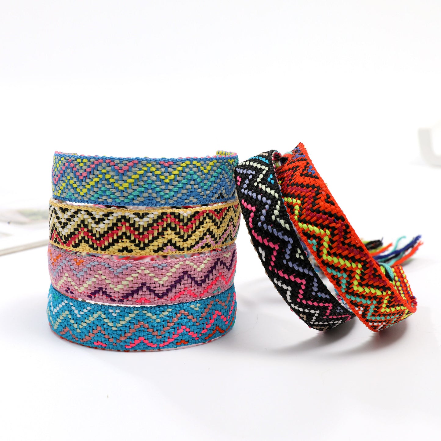 12pcs Nepali Bracelet for Women Girls Adjustable Braided Wave Bracelet Anklet Wristband Cuff Jewelry Gifts
