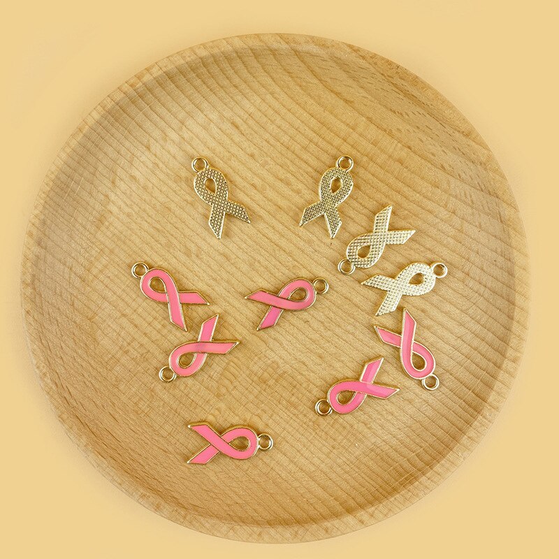 20pcs/lot Alloy Drip Color Ribbon Pendant for Jewelry Making DIY Bracelet Necklace Hair Clip Accessorie
