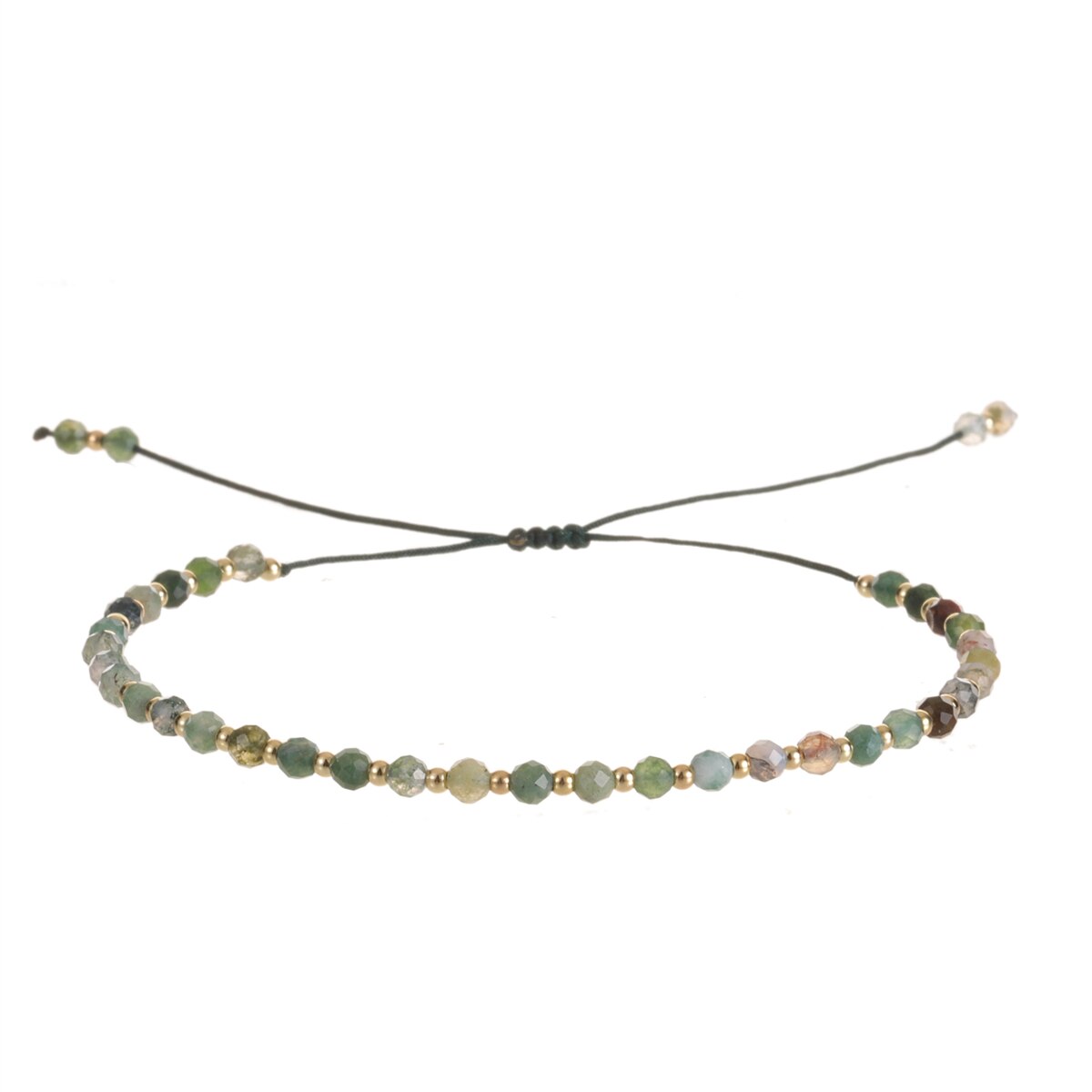 3mm Natural Stone Faceted Crystal Beads Bracelet for Women Men Crystal Quartzs Surf Anklets Jewelry Elastic Bangle Bracelets