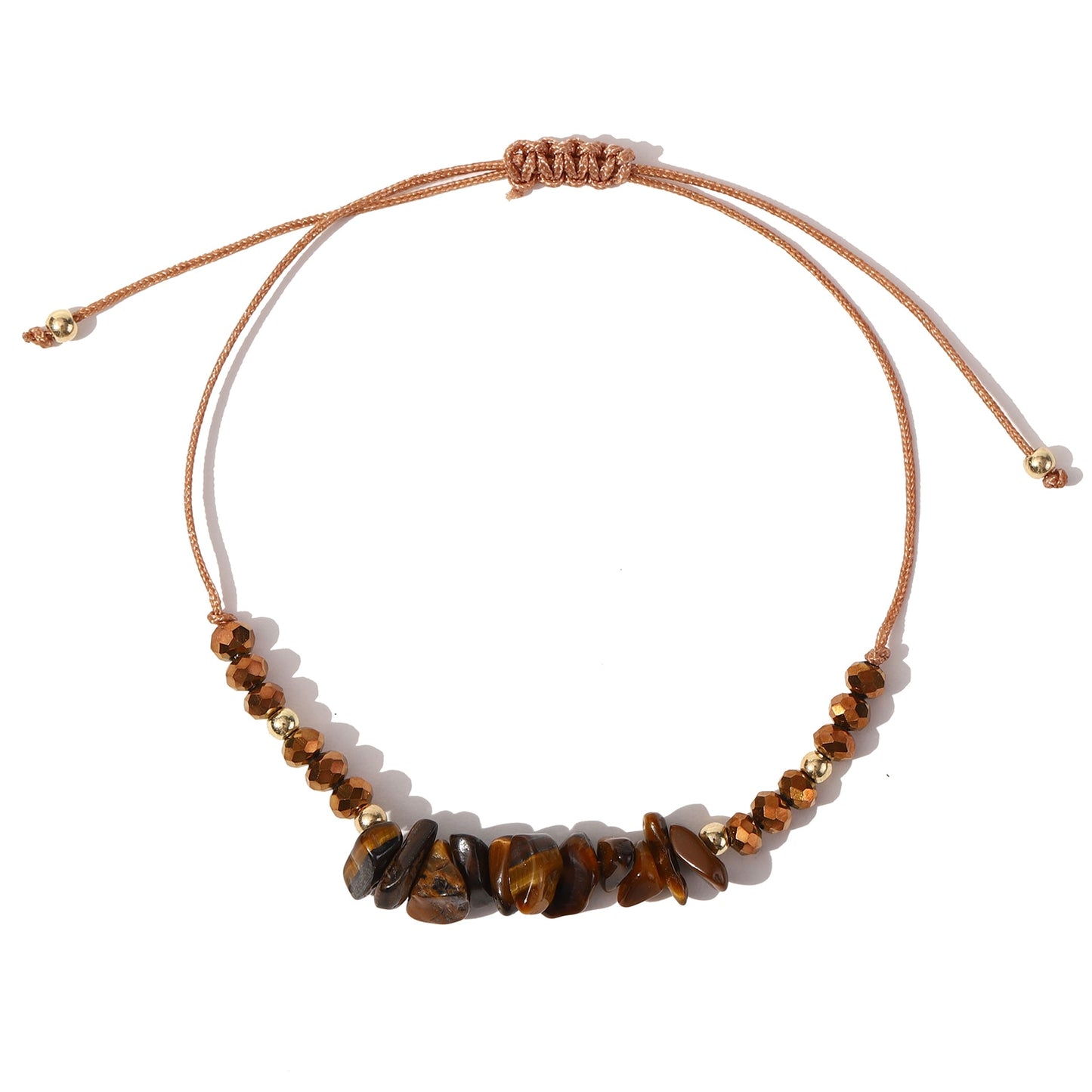 12pcs/lot Natural Stone 7 Chakra Bracelets for Women Reiki Healing Crystal Bracelet Tiger Eye Lapis Lazuli Chip Gravel Jewelry