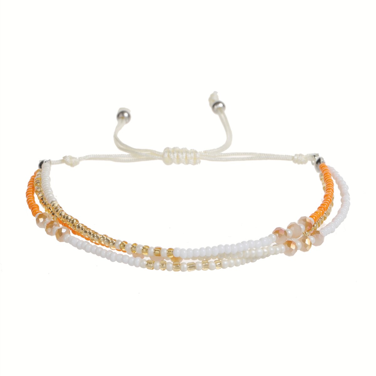 Multilayer Glass Beaded Bracelets for Women Handwoven Summer Surf Waterproof Adjustable Size Jewelry Pulsera
