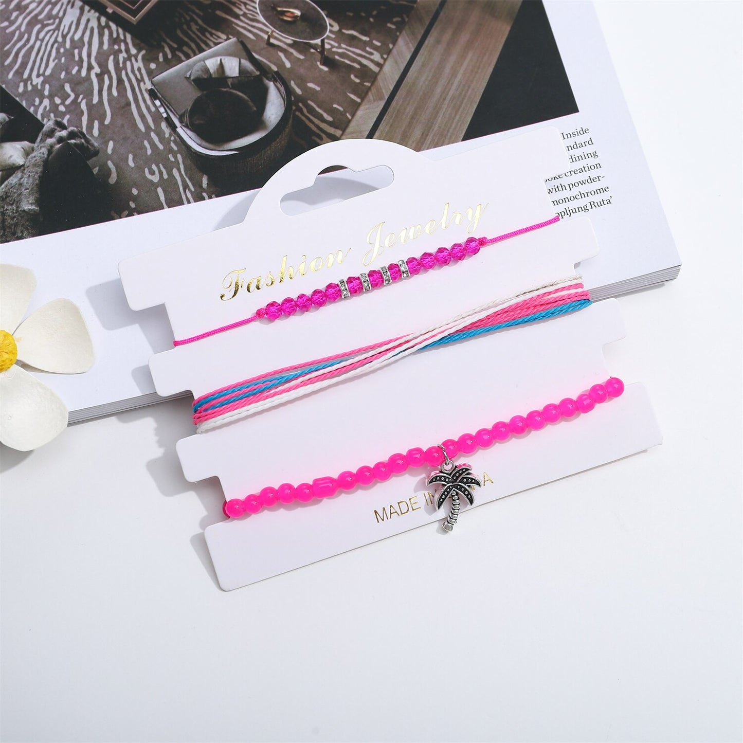 3pcs Summer Beach Shell Friendship Bracelets Adjustable Woven Braided Bracelet Surfer String Bracelets Wrist Cord for Women Men