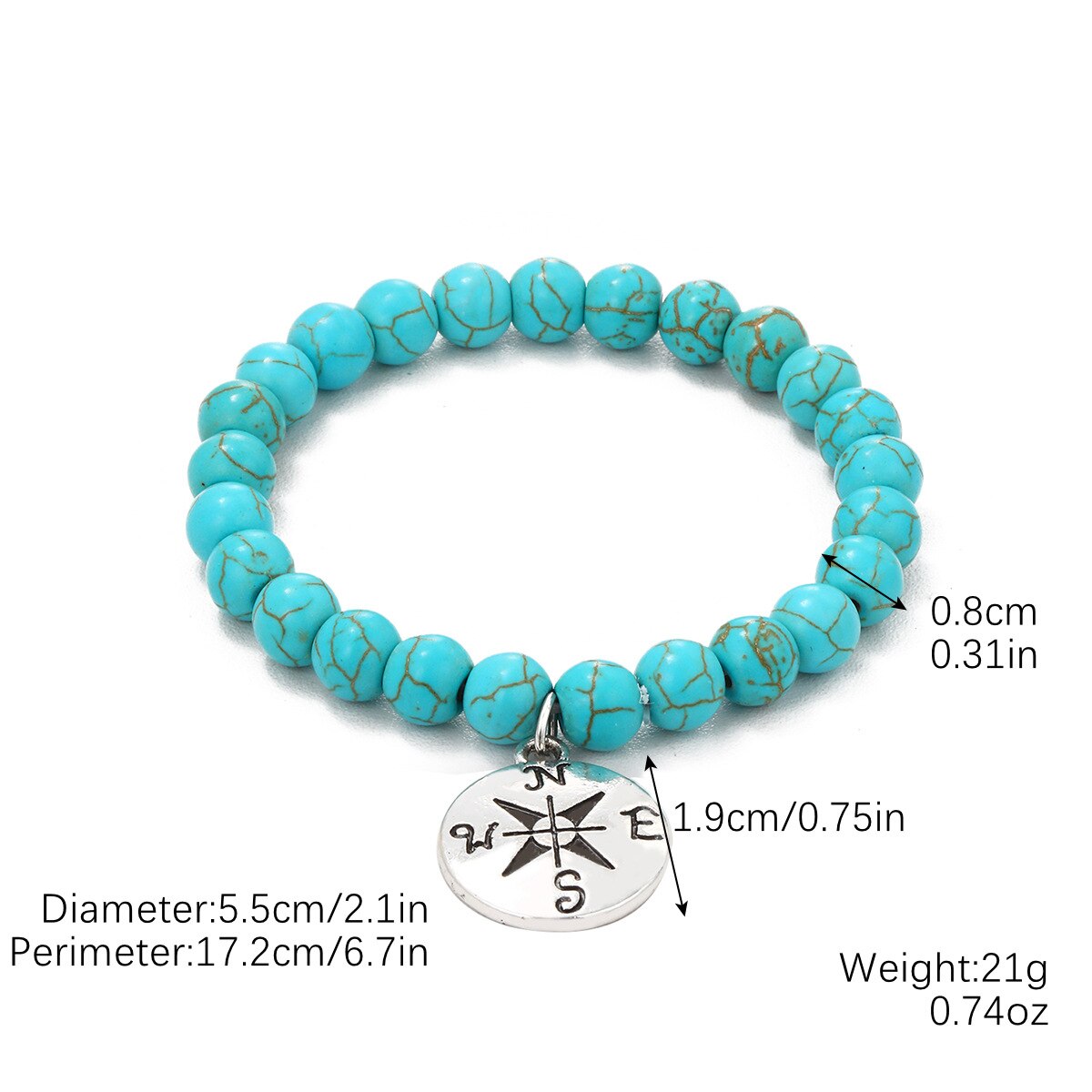 Retro Boho Natural Stone Beads Lucky Bracelets New Owl Cross Life Tree Charms Pendiantes Pryer Bracelet & Bangle for Women
