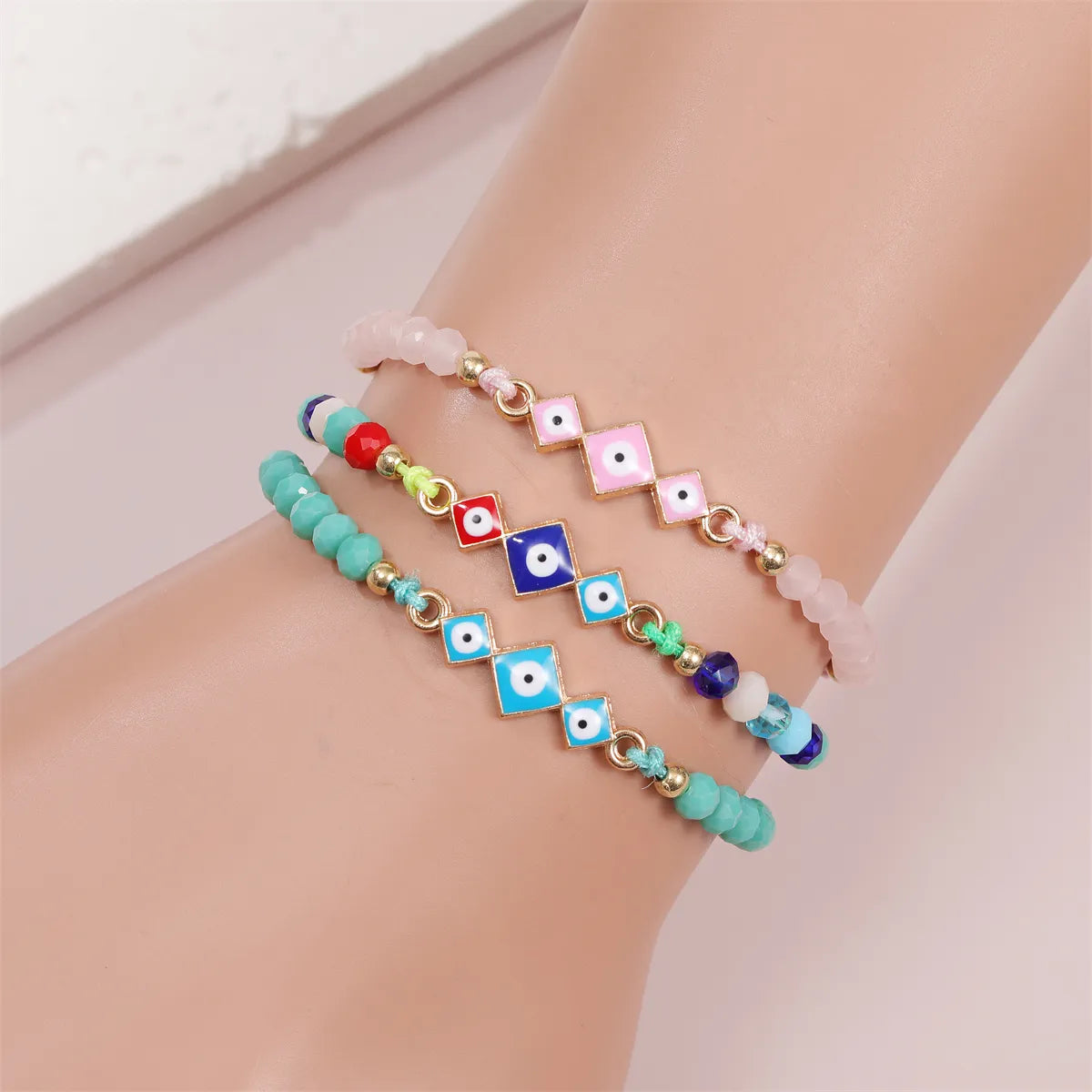 Evil Eye Handmade Knots Beads Protection Good Luck Thread String Rope Adjustable Bracelets Bangle Amulet Turkish for Women Men