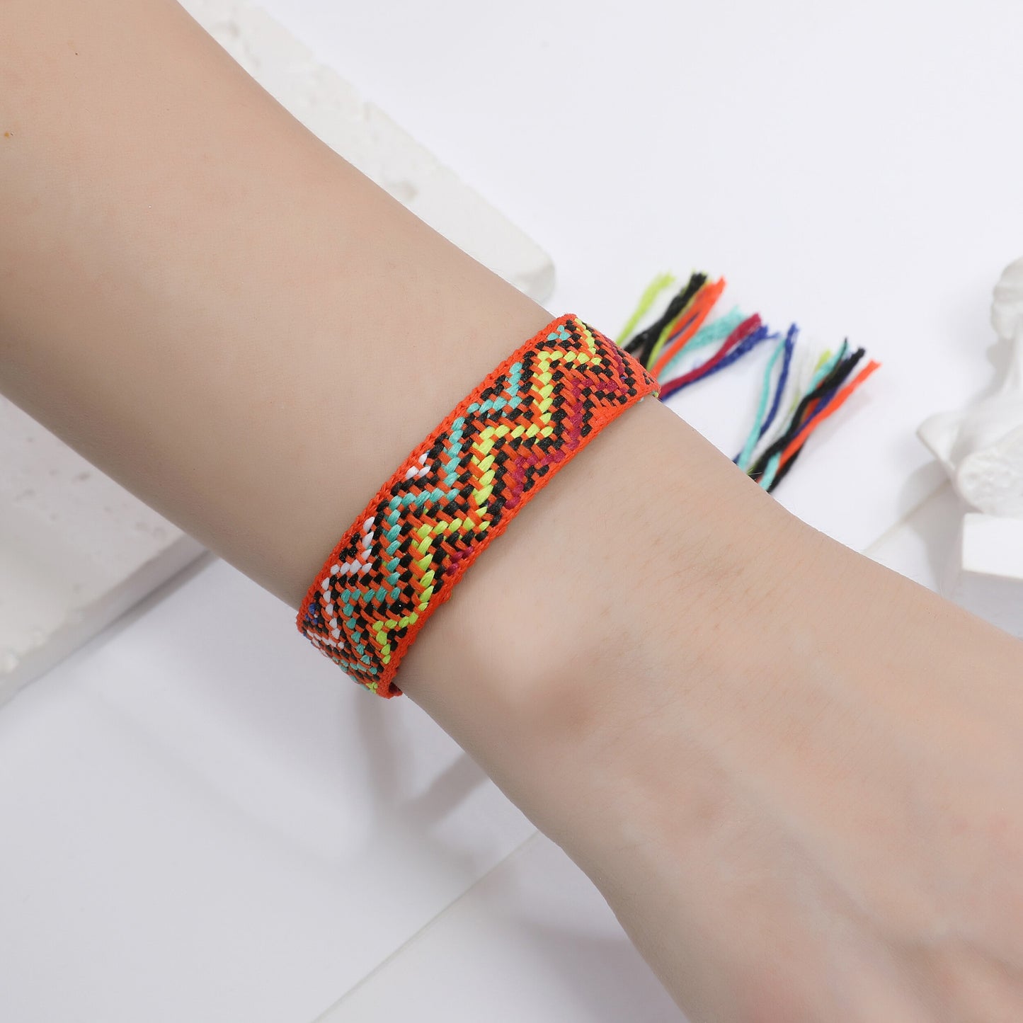 12pcs Nepali Bracelet for Women Girls Adjustable Braided Wave Bracelet Anklet Wristband Cuff Jewelry Gifts