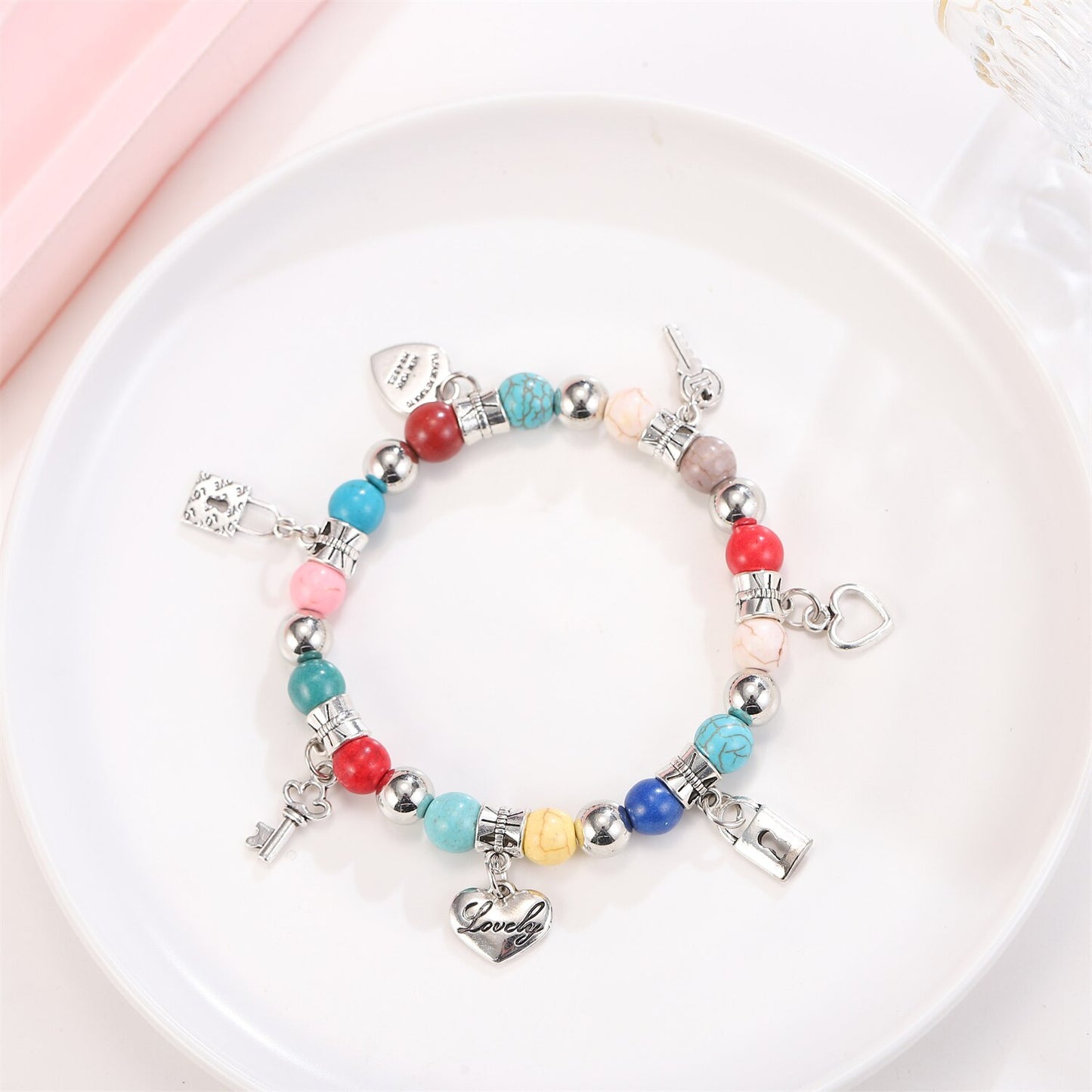 Vintage Shell Natural Stone Bracelet Adjustable Charms Yoga Bracelets Bangle Handmade Braided Rope Bead for Women Jewelry Gift