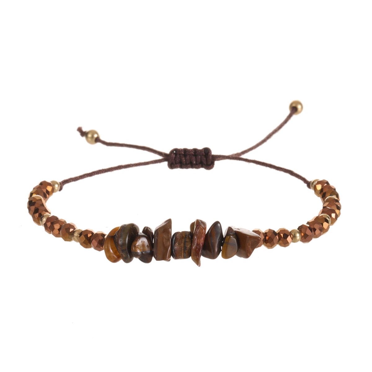 Natural Stone Amethyst Agate Charms Bracelet Women Men Boho Adjustable Hand Braided Chain Healing Yoga Jewelry