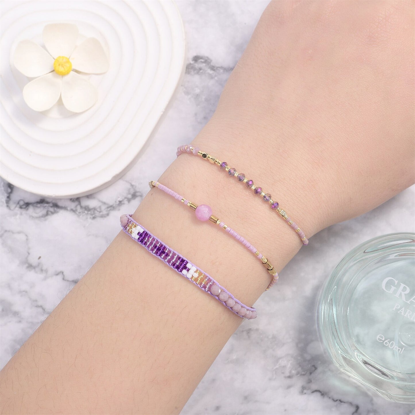 3pcs/set Boho Friendship Bracelets for Teen Girls Fashion Jewelry Handmade Woven Rope Chain Bobo Bangles Anklets Wholesale