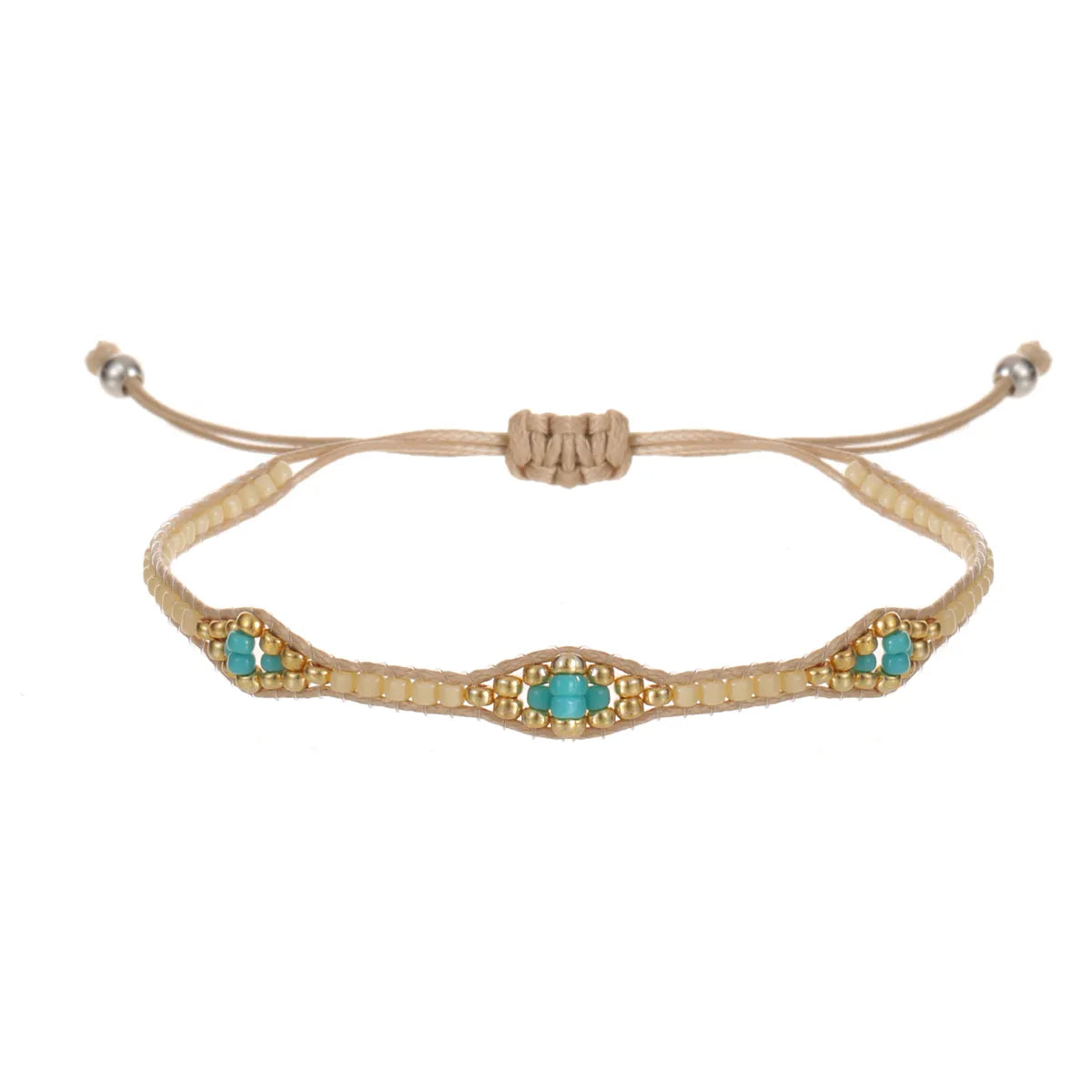 Fashion Seed Beads Bracelet for Women Girls Handmade Braid Adjustable Chain Charm Bracelets&bangle Jewelry