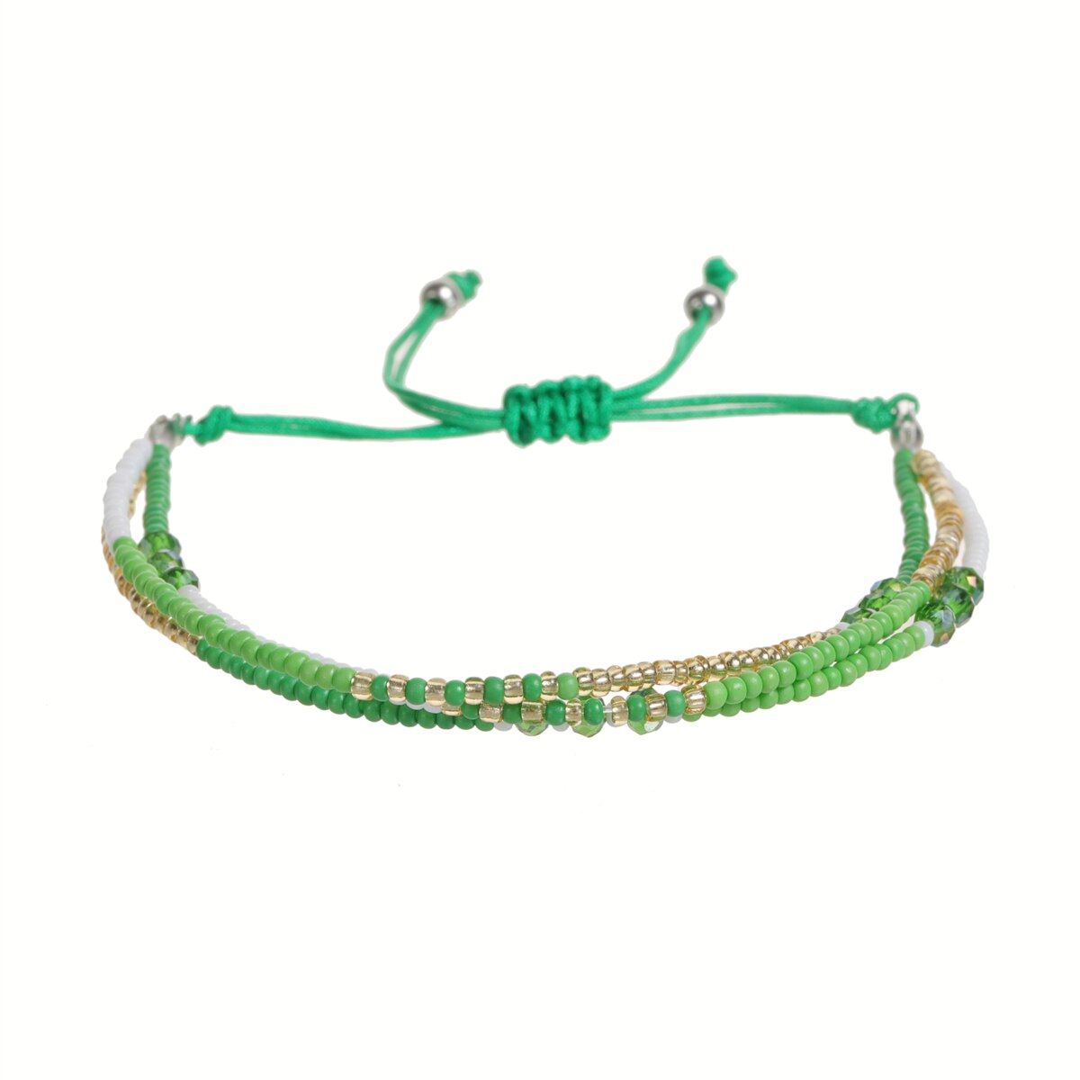 Multilayer Glass Beaded Bracelets for Women Handwoven Summer Surf Waterproof Adjustable Size Jewelry Pulsera