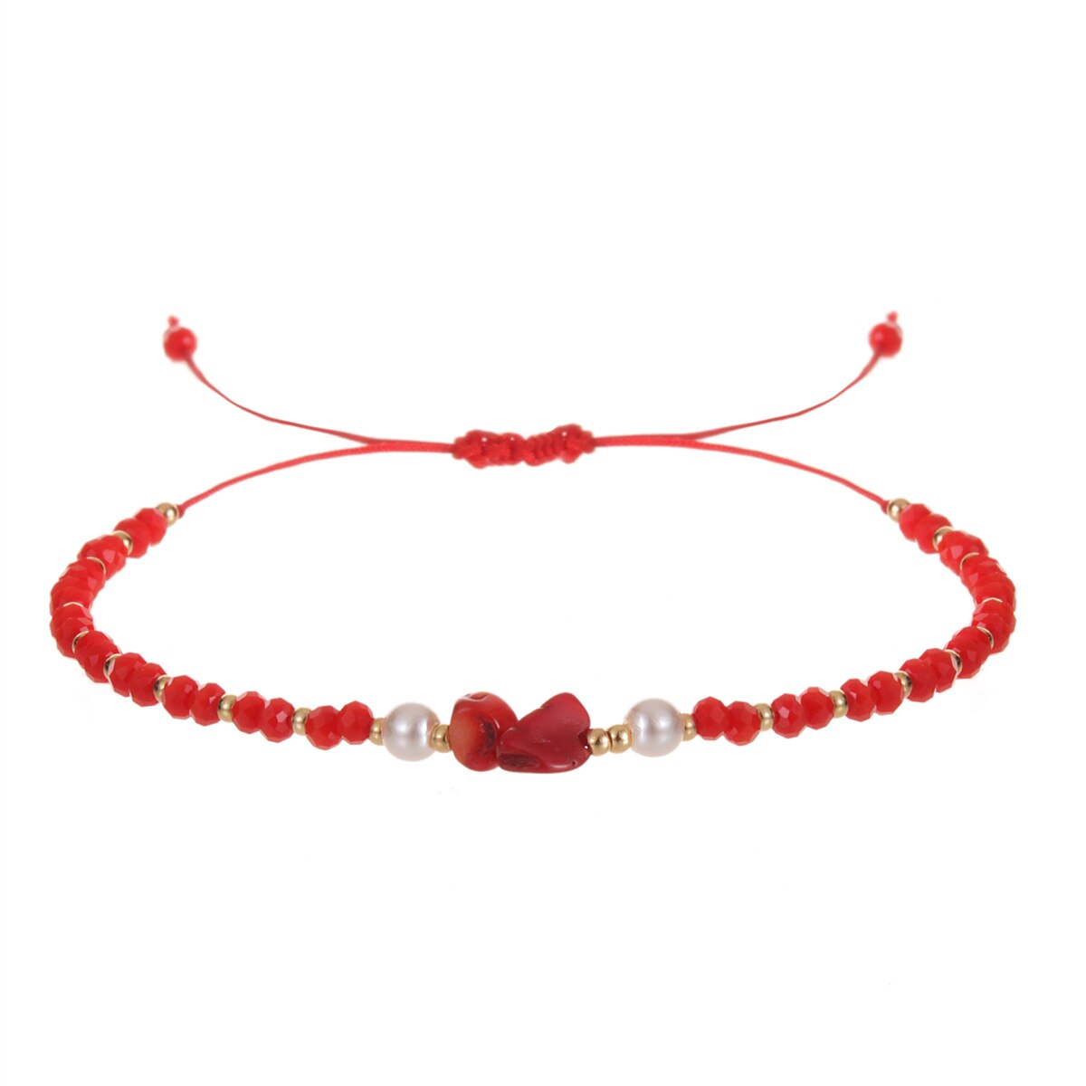 Faceted Crystal Bead Natural Stone Pendant Bracelet Adjustable Hand Woven Bracelet for Women Men Suitable Gifts Party Jewelry