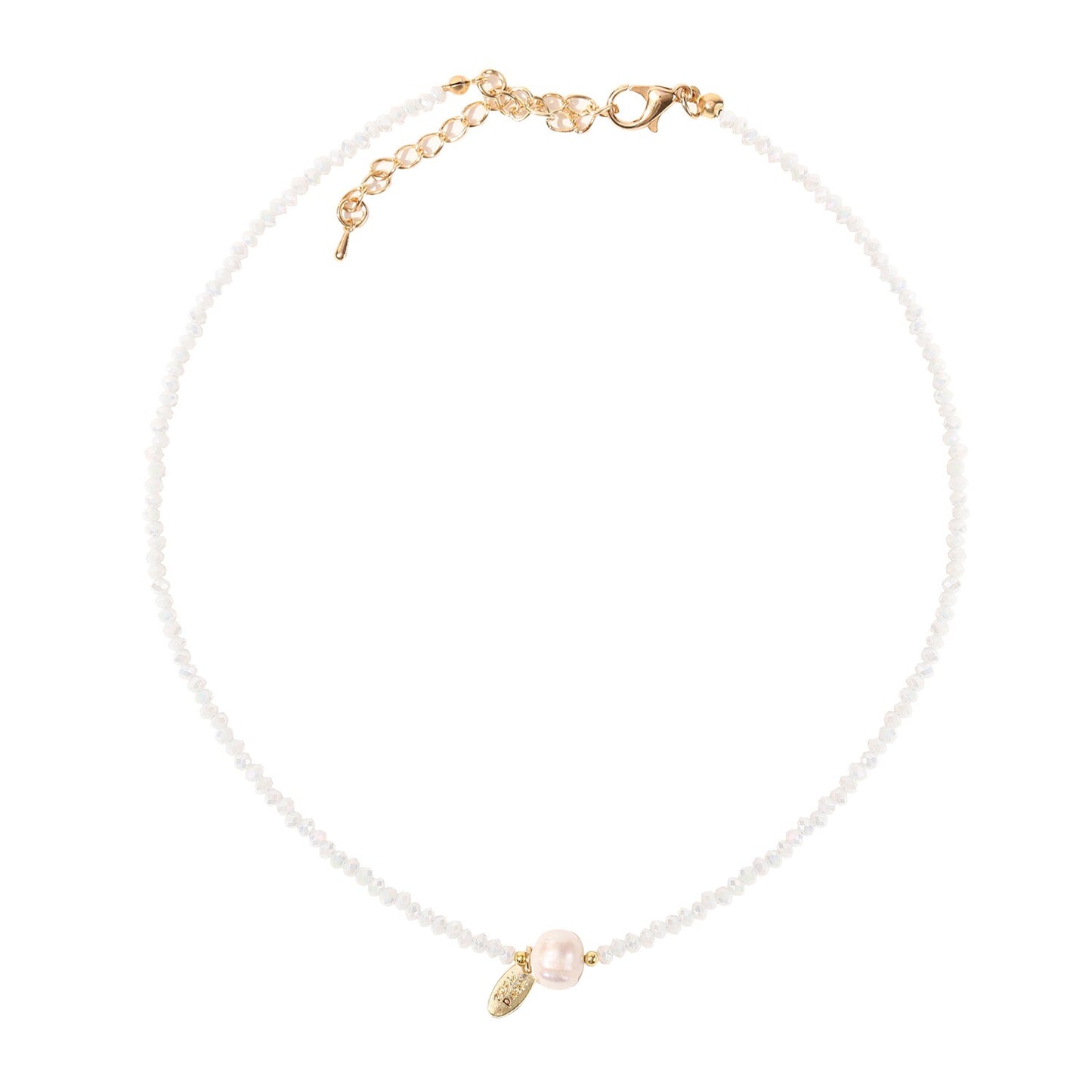 Fashion Crystal Beads Chain Pearl Necklace for Women Girls Wedding Party Statement Necklaces Choker Jewelry Gifts
