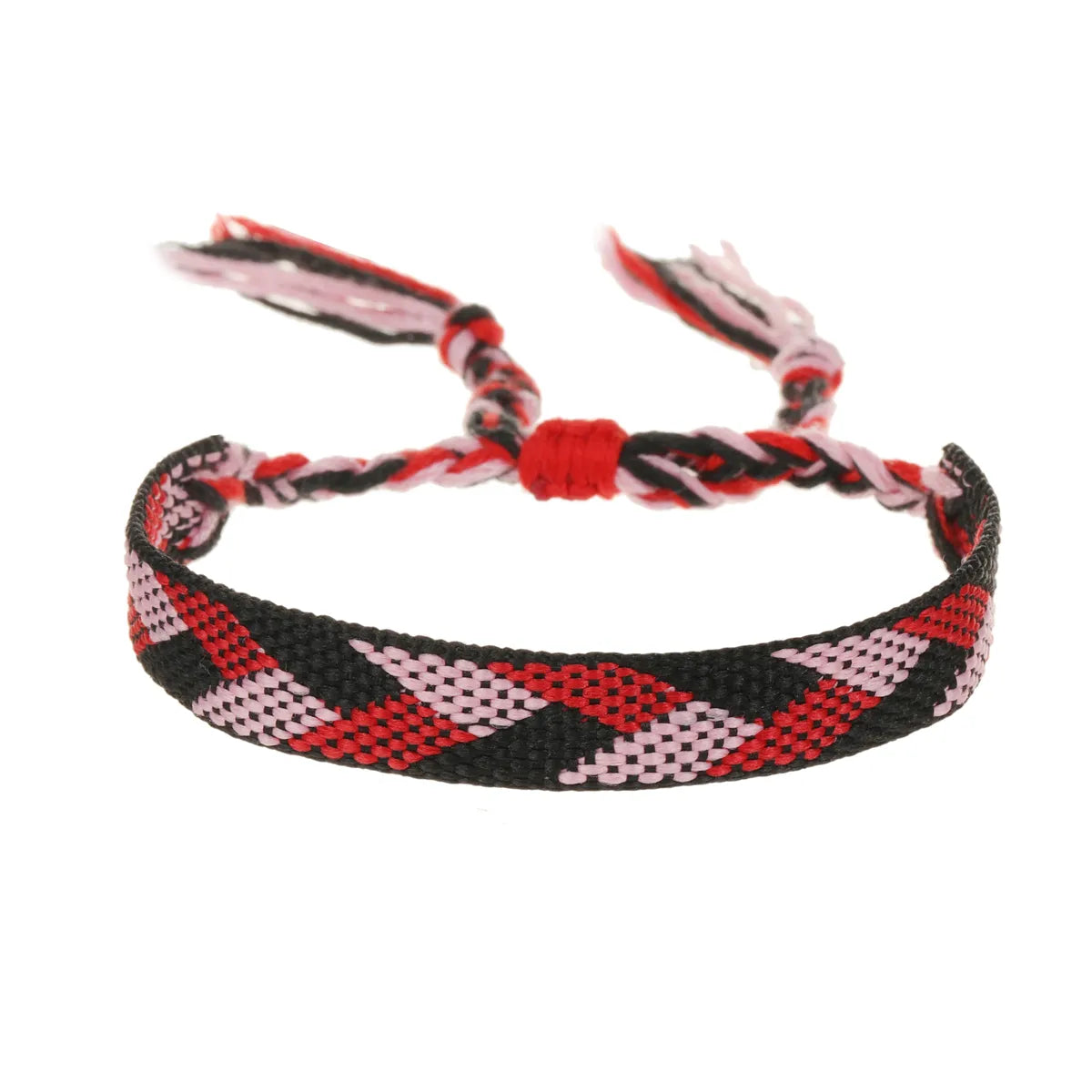 Nepal Woven Friendship Bracelets Adjustable Braided Bracelets Woven String Bracelet with Sliding Knot Closure for Kids Women Men