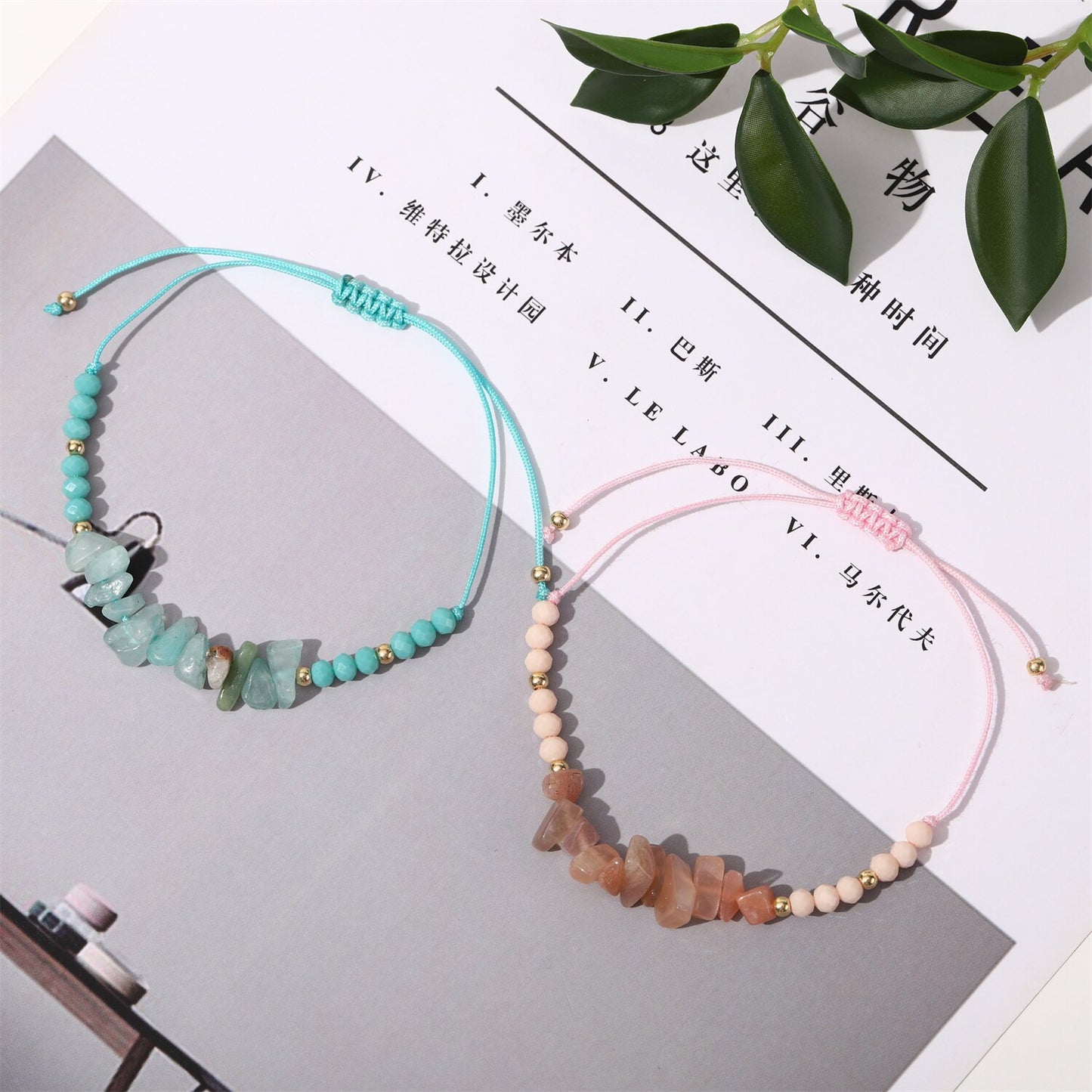 12pcs/lot Natural Stone 7 Chakra Bracelets for Women Reiki Healing Crystal Bracelet Tiger Eye Lapis Lazuli Chip Gravel Jewelry