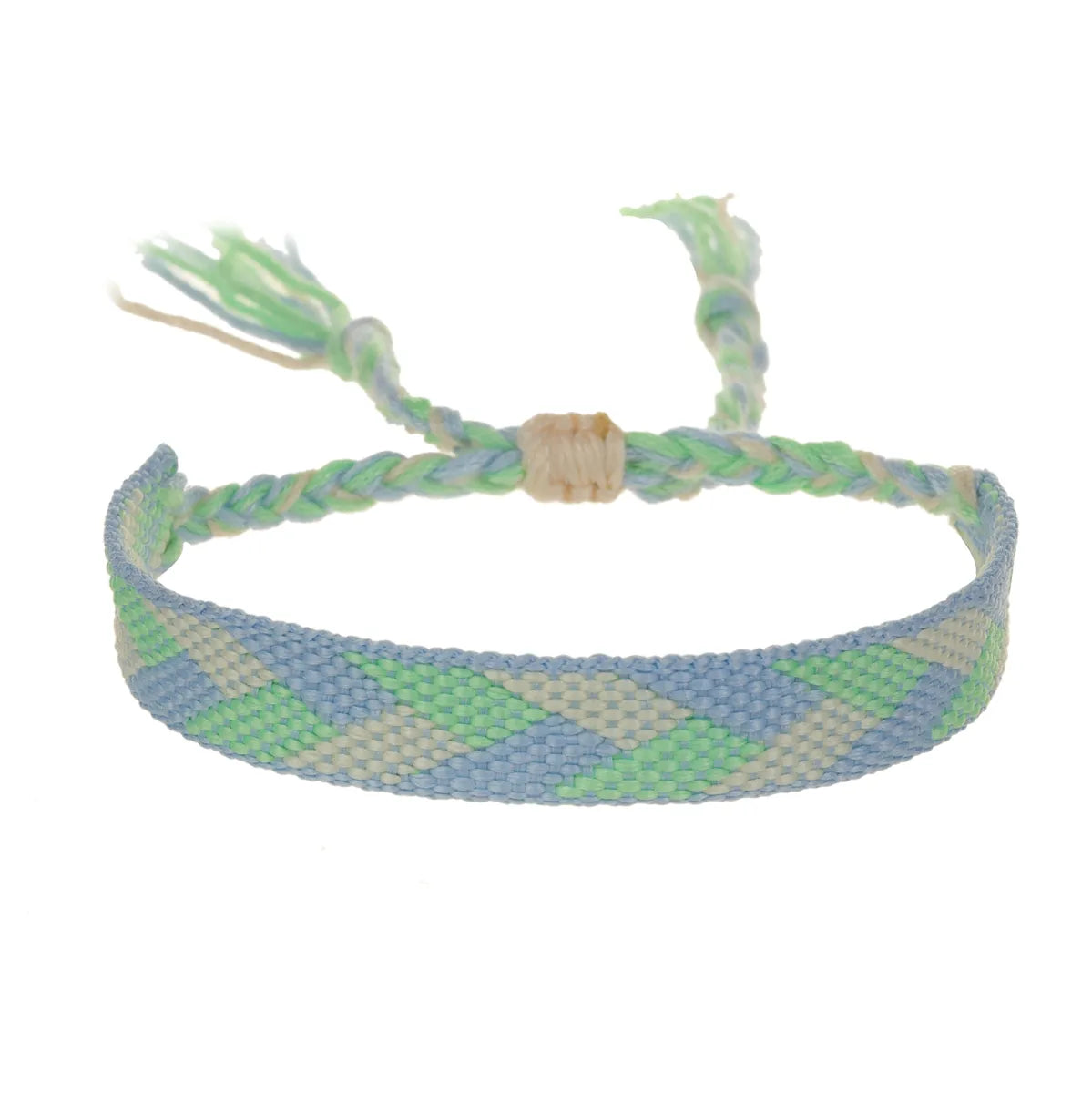 Nepal Woven Friendship Bracelets Adjustable Braided Bracelets Woven String Bracelet with Sliding Knot Closure for Kids Women Men