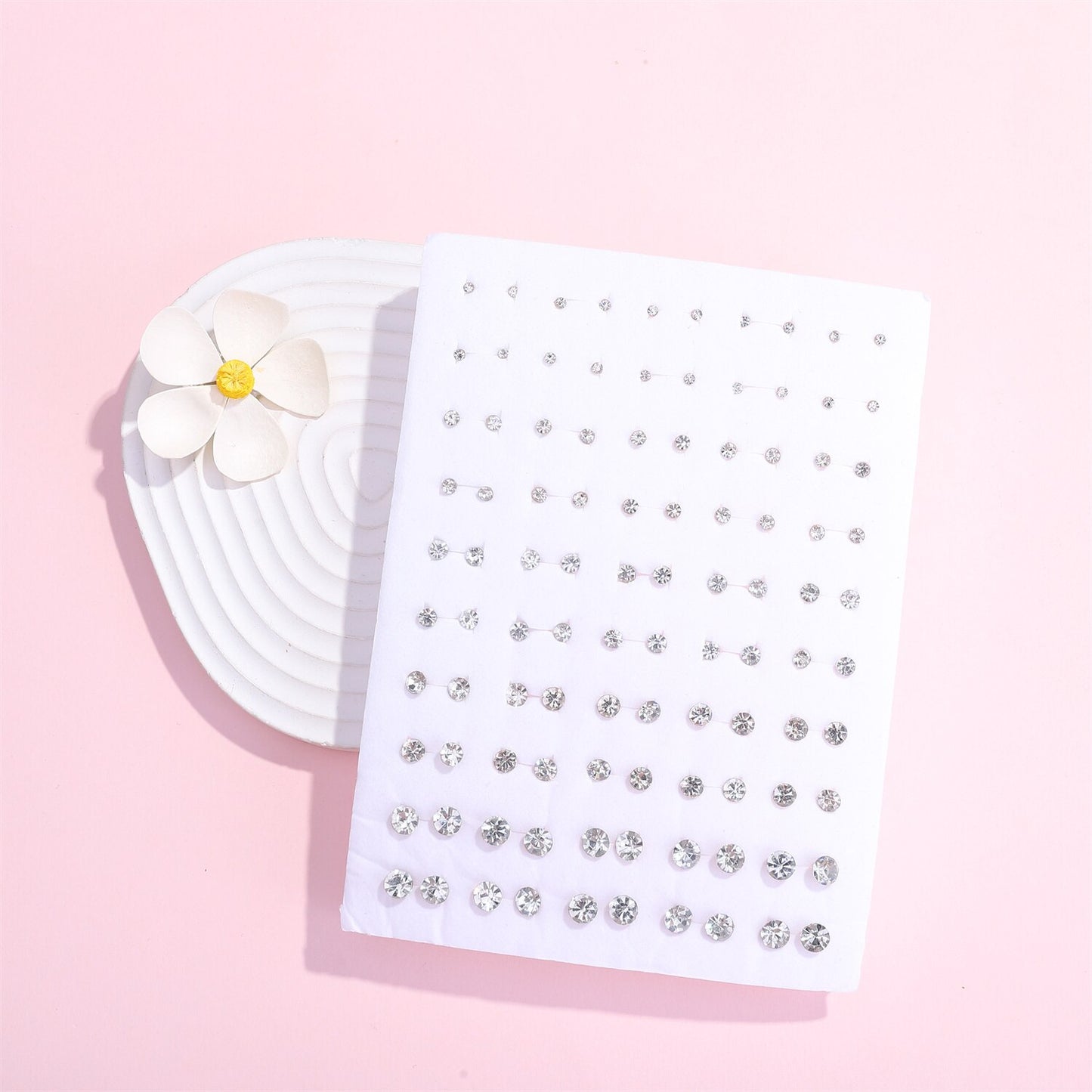 36 Pairs/lot Mix Small Stud Earrings for Women Girls Acrylic Crystal Heart Star Flower Insect Fruit Animal Earring Kids Jewelry