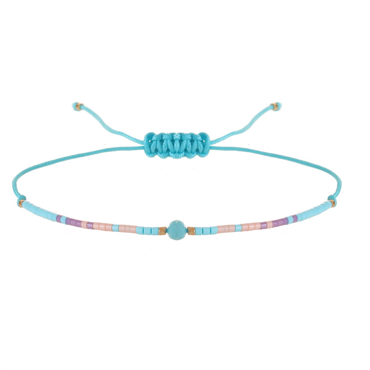 Handmade Pearl Bracelet & Bangle for Women Men Faceted Crystal Beads Pendant Adjustable Charm Stacking Femme Pulsera