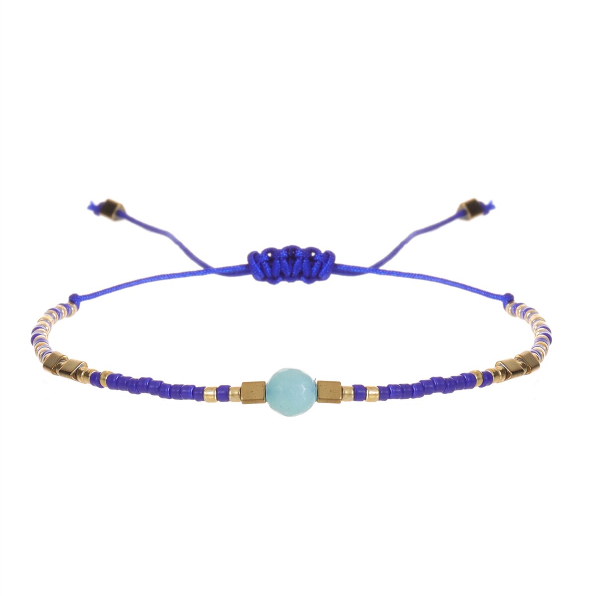 Women Seed Bead Charms Bracelet Adjustable Metal Tiger Eye Chain Anklets Girl Kids Beach Couple Jewelry Gift 1pc