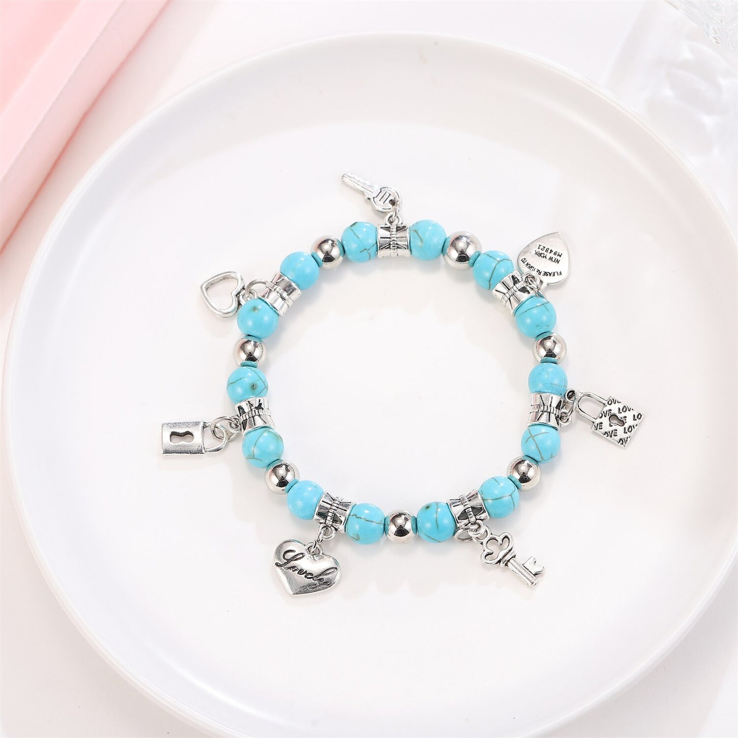 Vintage Shell Natural Stone Bracelet Adjustable Charms Yoga Bracelets Bangle Handmade Braided Rope Bead for Women Jewelry Gift