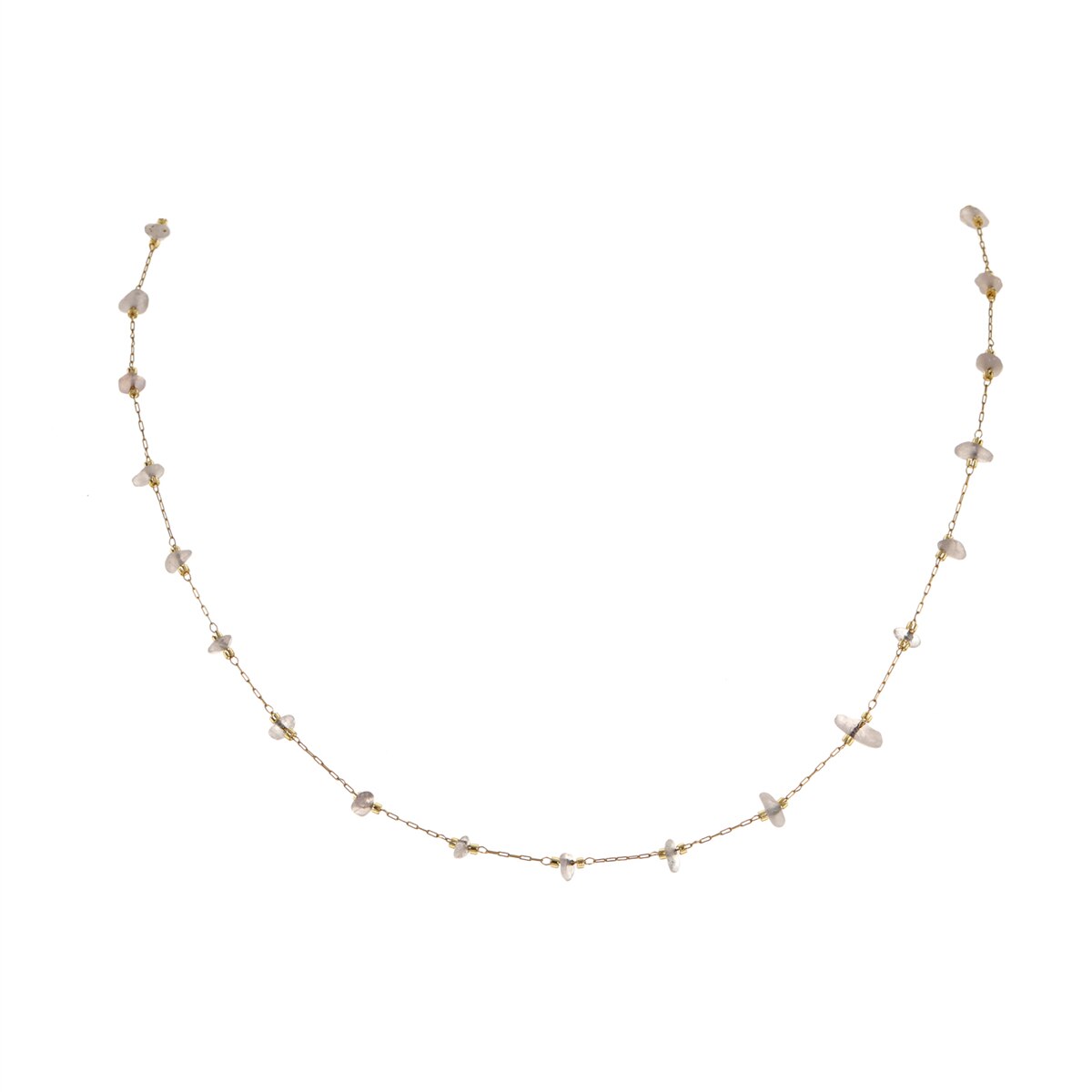 Minimalist Fashion Evil Eye Beads Necklace for Women Girls Flower Stars Stainless Steel Chain Necklace Jewelry