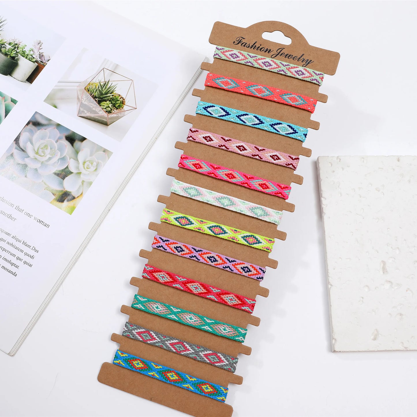 12pcs/lot Nepali Braided Bracelet for Kids Girls Adjustable Handmade Wave Bracelet Anklet Wristband Cuff Jewelry Gifts