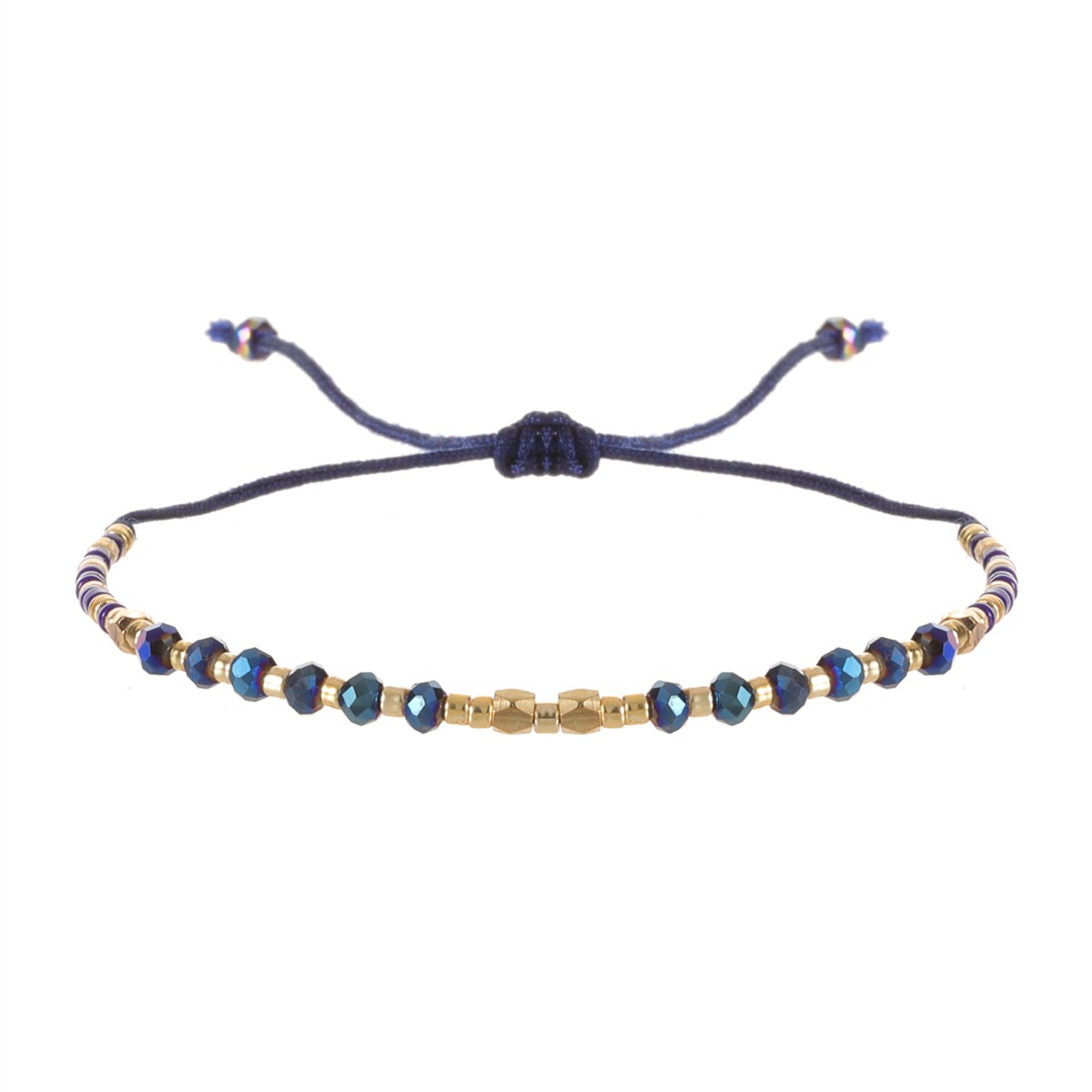 Fashion Glass Crystal Beaded Bracelets for Women Men Bracelet Beads Anklet Wrist Strap Ankle Jewelry Gift