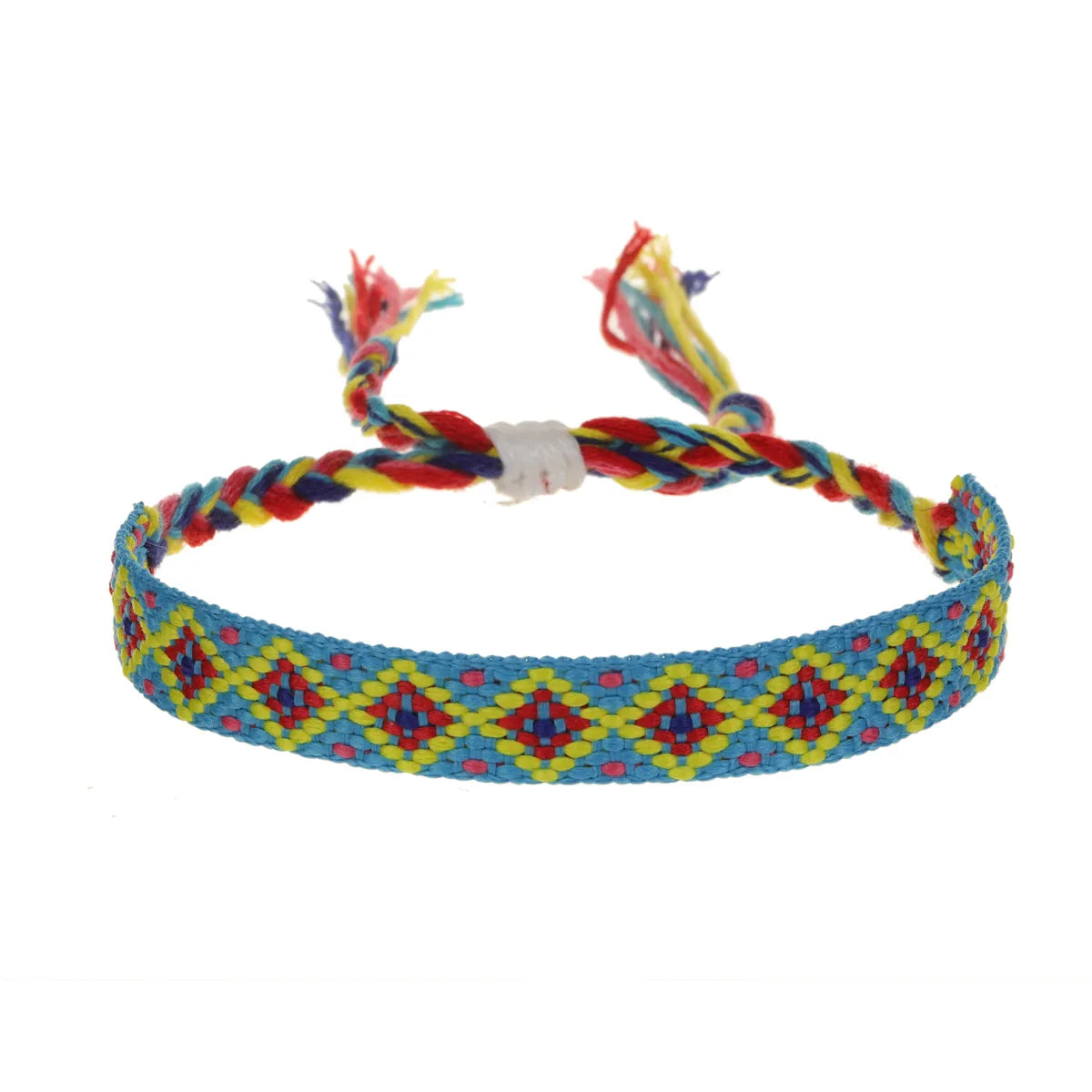 Nepal Woven Friendship Bracelets Adjustable Braided Bracelets with A Sliding Knot Closure for Kid Women Men Waterproof Anklets