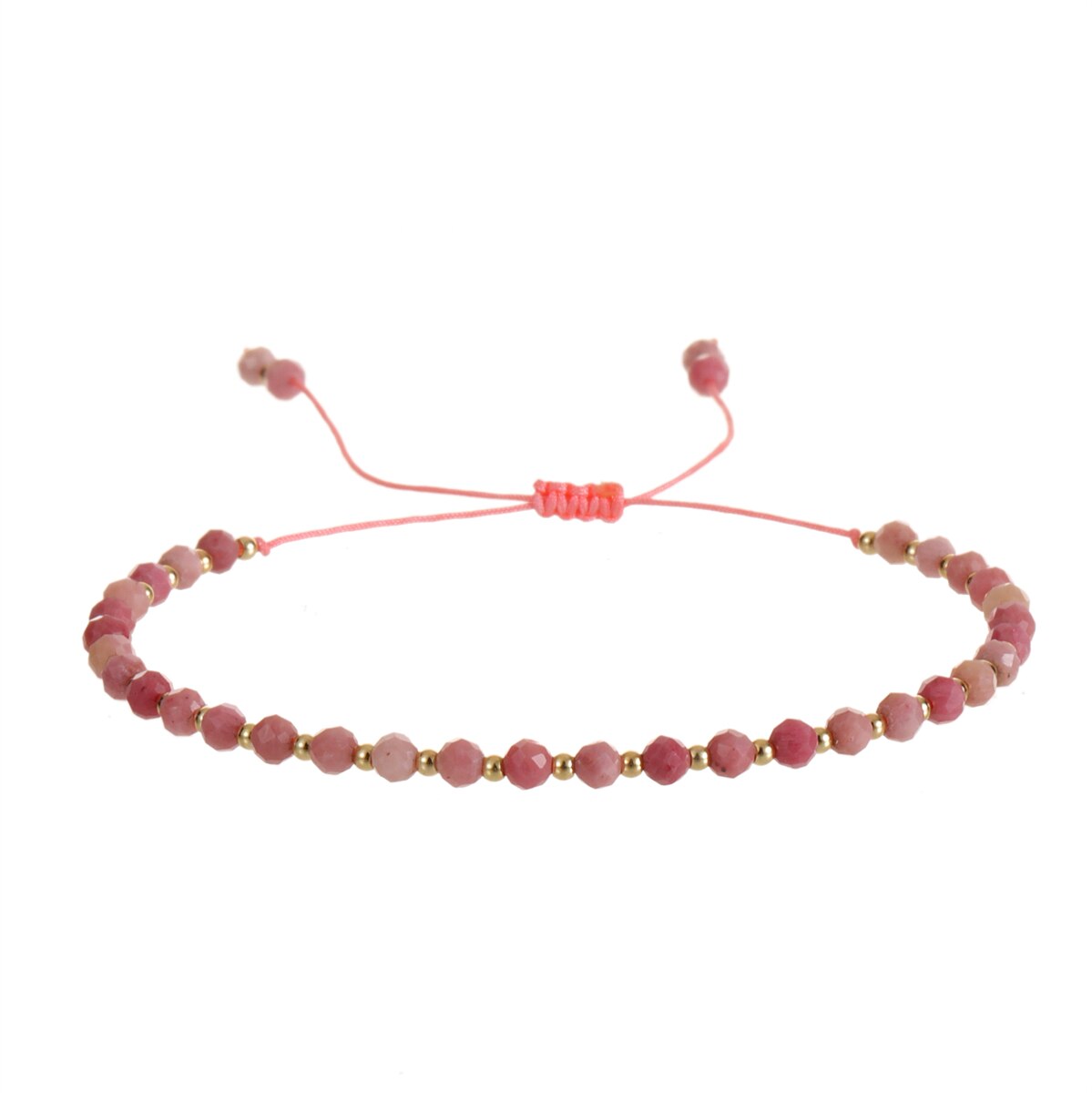 3mm Natural Stone Faceted Crystal Beads Bracelet for Women Men Crystal Quartzs Surf Anklets Jewelry Elastic Bangle Bracelets