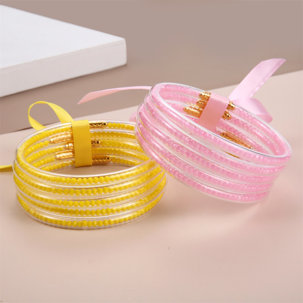 Multilayer Glitter Jelly Bangles Bracelets Glitter Filled Jelly Silicone Bracelets for Women Girls Cuffed Wristbands Jewellery
