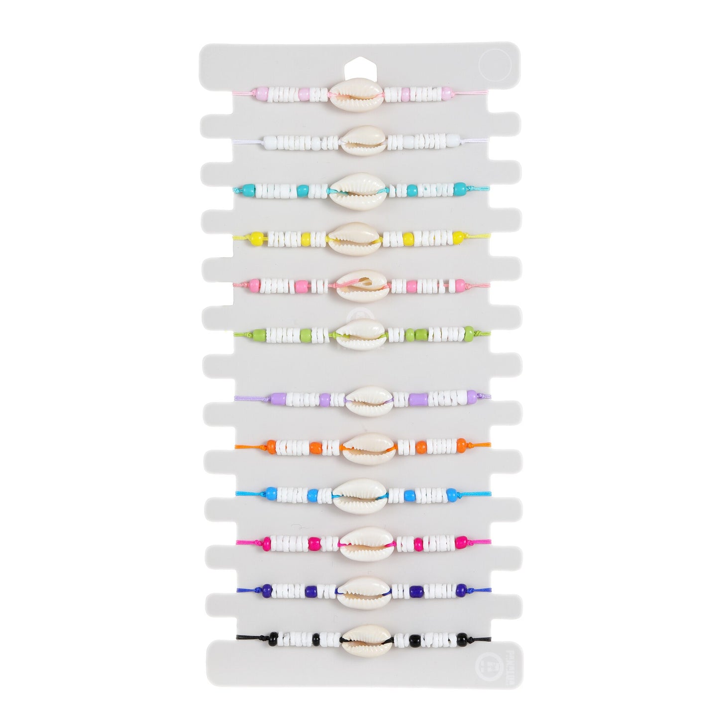 12pcs Summer Shell Bracelet Fashion Beach Handmade Cowrie Bracelets&Bangles for Women Men Anklet Boho Jewelry Wholesale