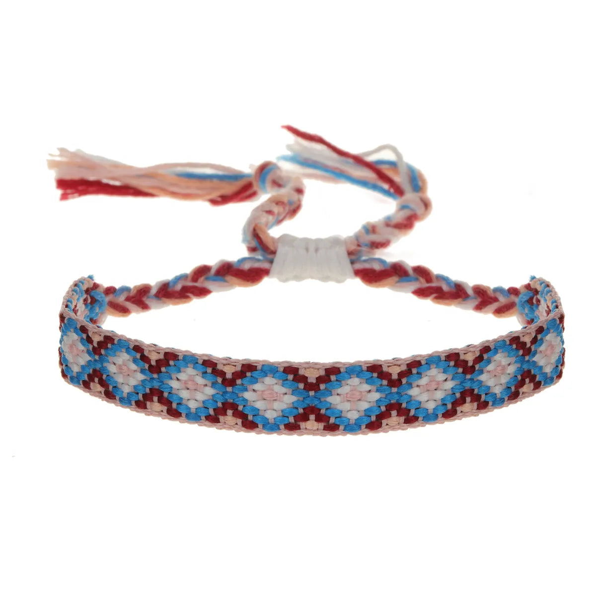 Nepal Woven Friendship Bracelets Adjustable Braided Bracelets with A Sliding Knot Closure for Kid Women Men Waterproof Anklets