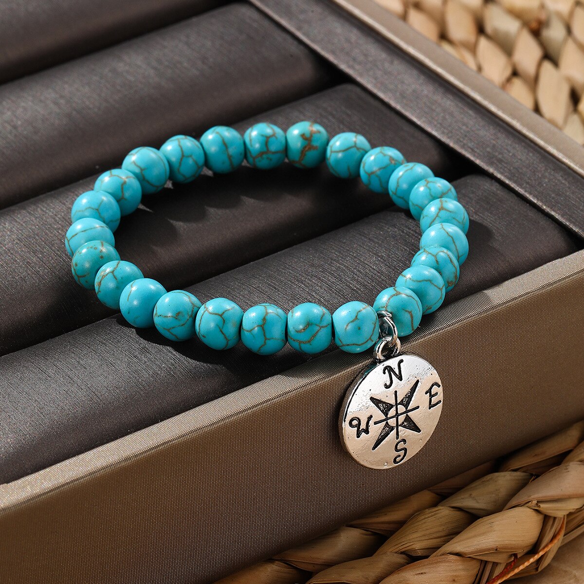 Retro Boho Natural Stone Beads Lucky Bracelets New Owl Cross Life Tree Charms Pendiantes Pryer Bracelet & Bangle for Women