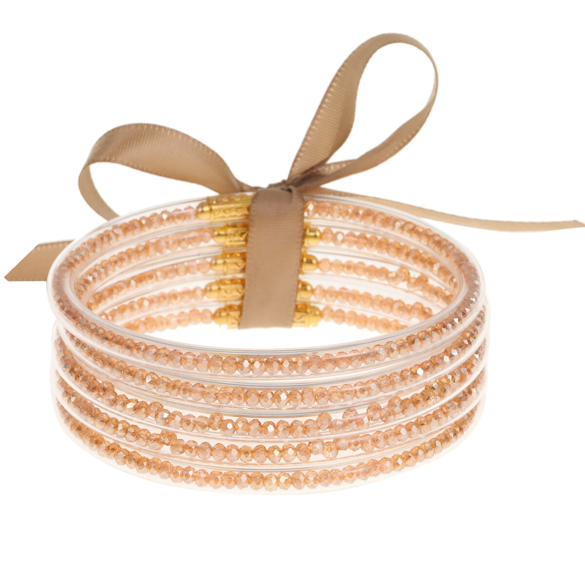 Multilayer Glitter Jelly Bangles Bracelets Glitter Filled Jelly Silicone Bracelets for Women Girls Cuffed Wristbands Jewellery