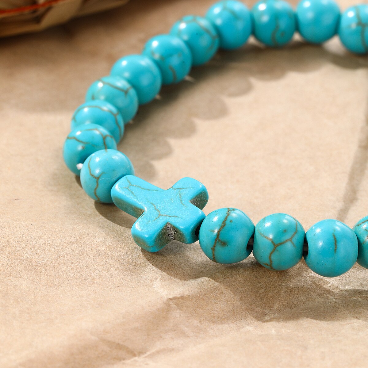 Retro Boho Natural Stone Beads Lucky Bracelets New Owl Cross Life Tree Charms Pendiantes Pryer Bracelet & Bangle for Women