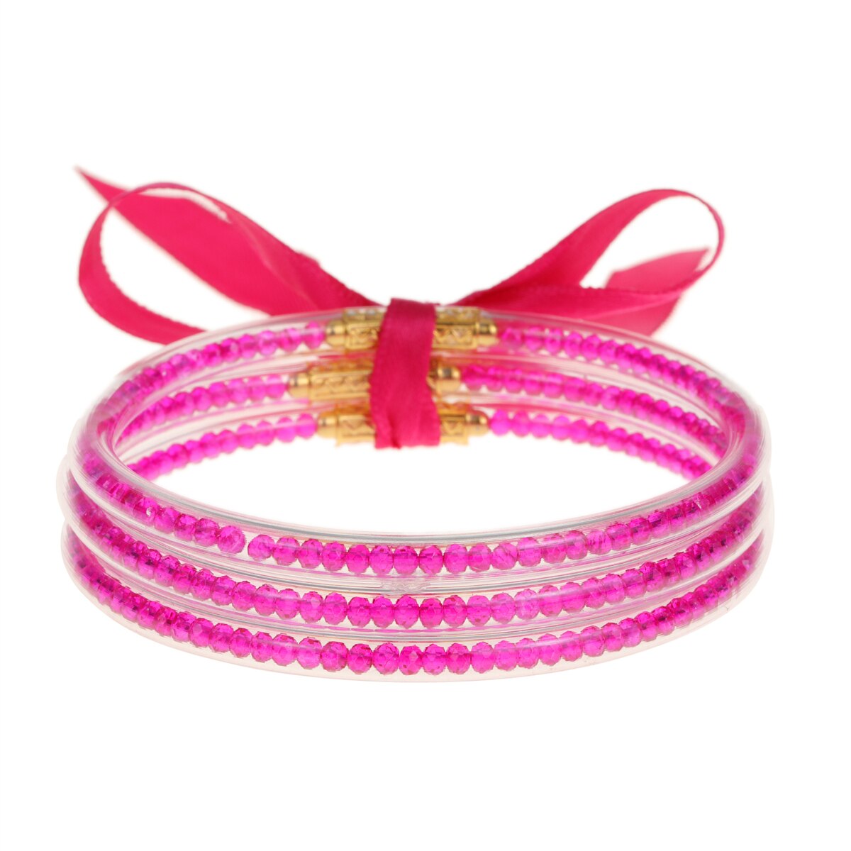 Fashion Glitter Jelly Bangles Bracelets Glitter Filled Jelly Silicone Bracelets for Women Girls Party Jewellery