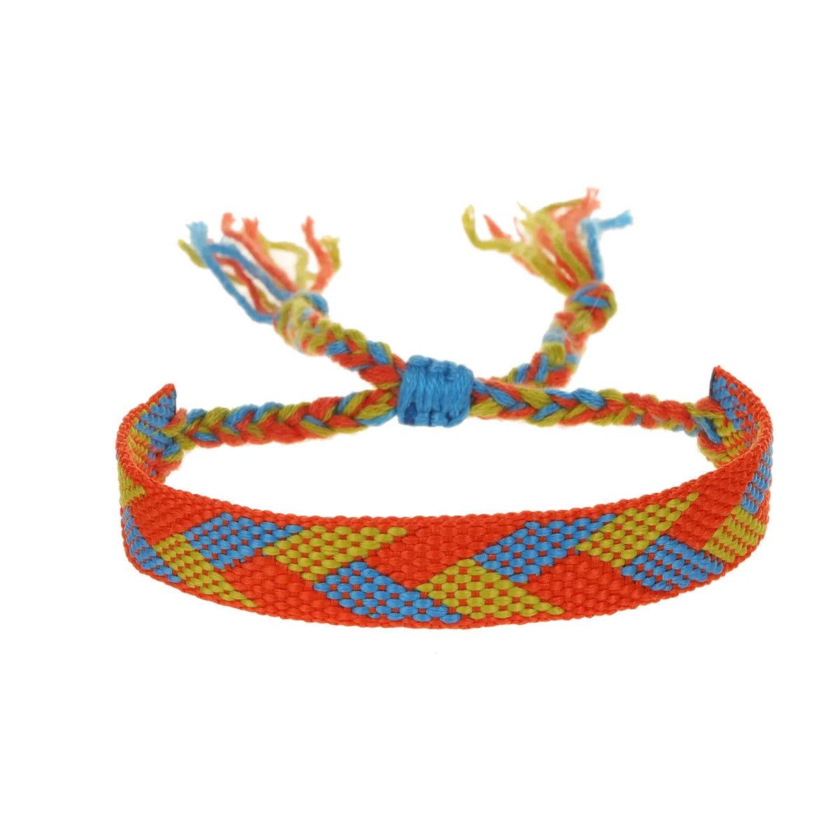 Nepal Woven Friendship Bracelets Adjustable Braided Bracelets Woven String Bracelet with Sliding Knot Closure for Kids Women Men