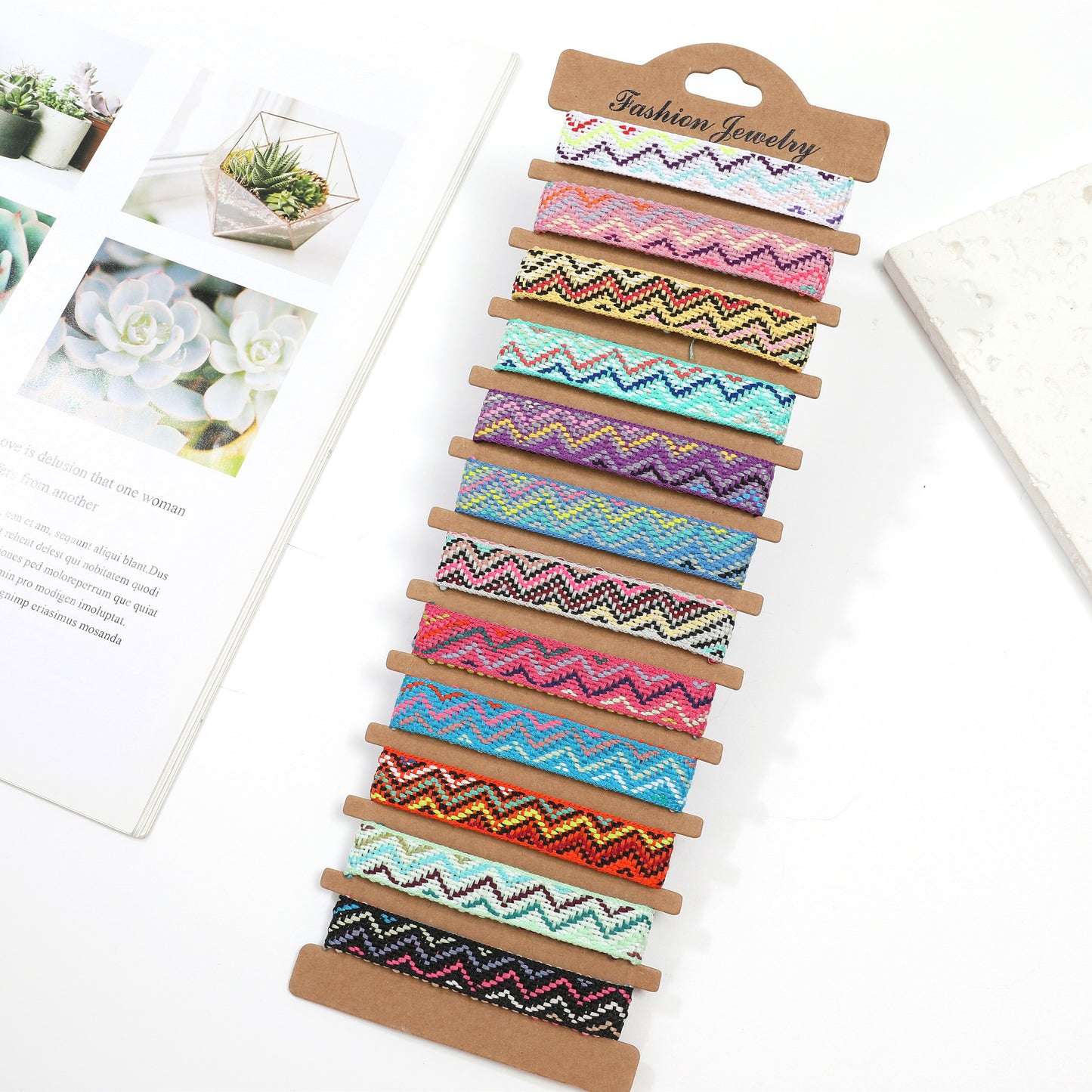 12pcs Nepali Bracelet for Women Girls Adjustable Braided Wave Bracelet Anklet Wristband Cuff Jewelry Gifts