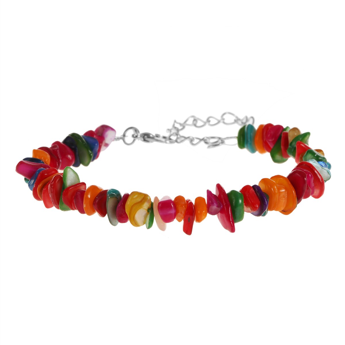 1pc Natural Stone Chakra Crystal Healing Gemstone Stretch Bracelets Tumble Polished Align Increase Communication Reiki Bracelets