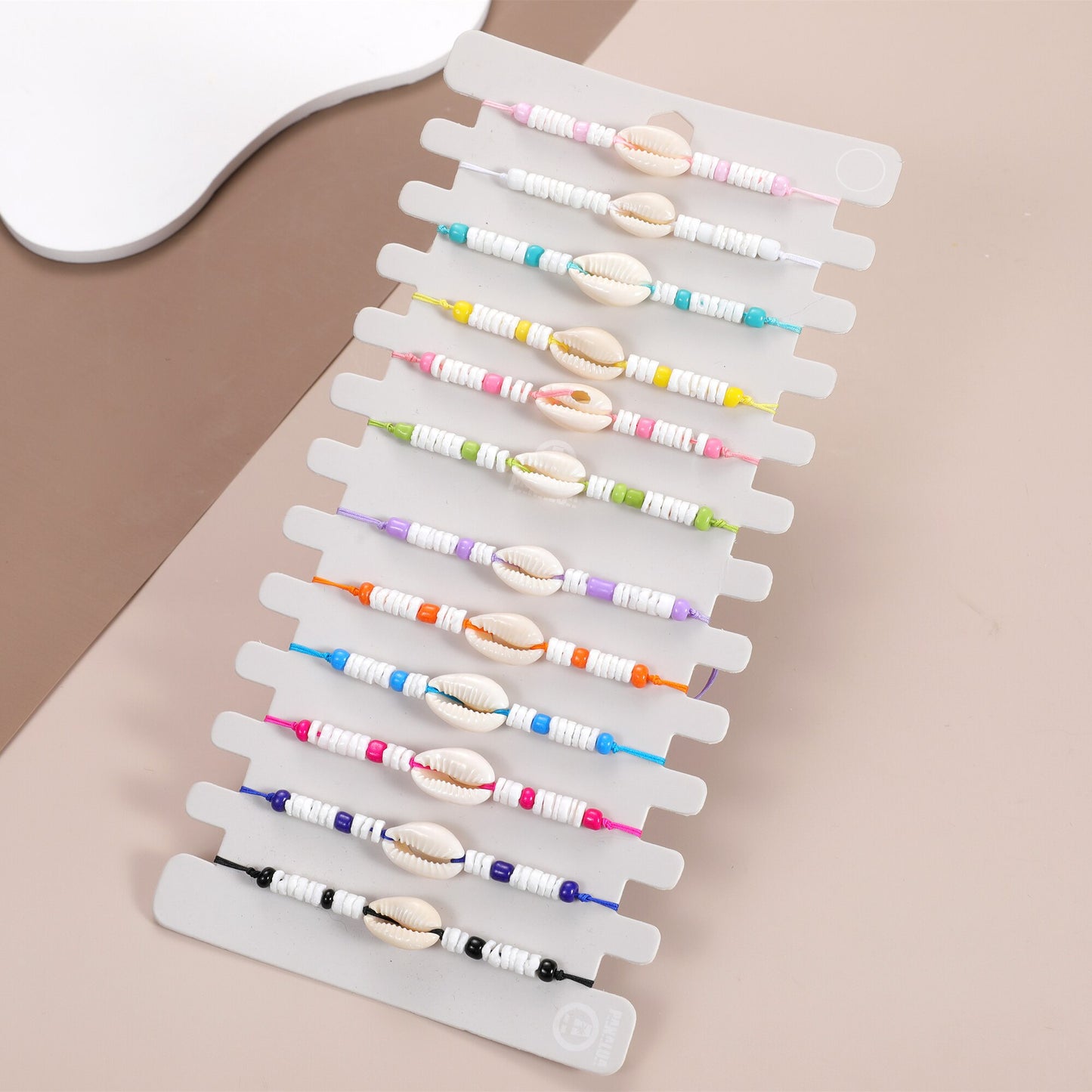 12pcs Summer Shell Bracelet Fashion Beach Handmade Cowrie Bracelets&Bangles for Women Men Anklet Boho Jewelry Wholesale