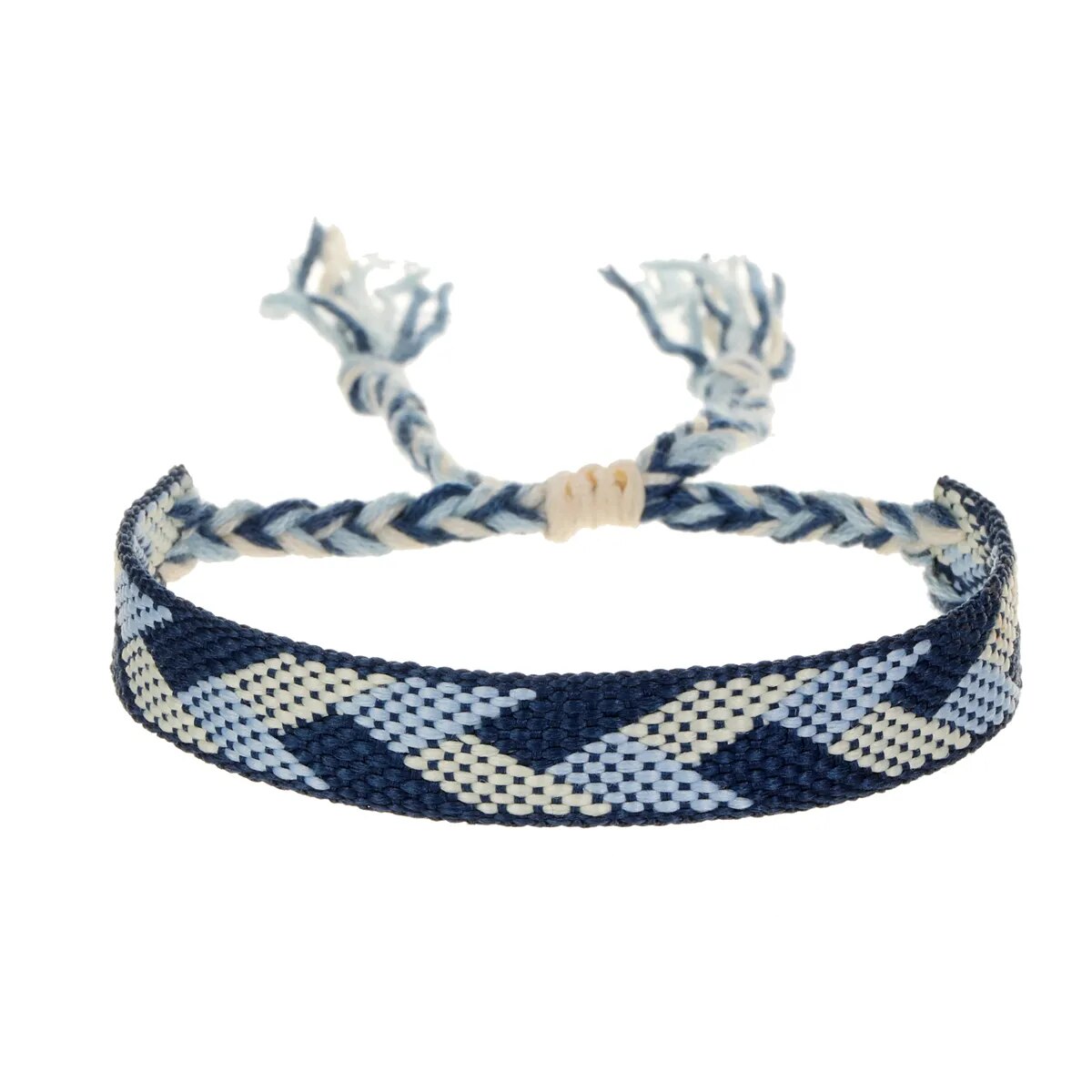 Nepal Woven Friendship Bracelets Adjustable Braided Bracelets Woven String Bracelet with Sliding Knot Closure for Kids Women Men