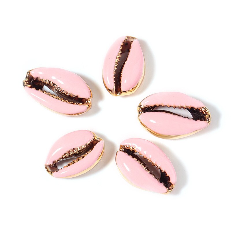 10pcs/lot Colorful Shell Loose Beads Bracelet Connector Shells Beads Charms for Necklace Jewelry Making DIY Jewelry