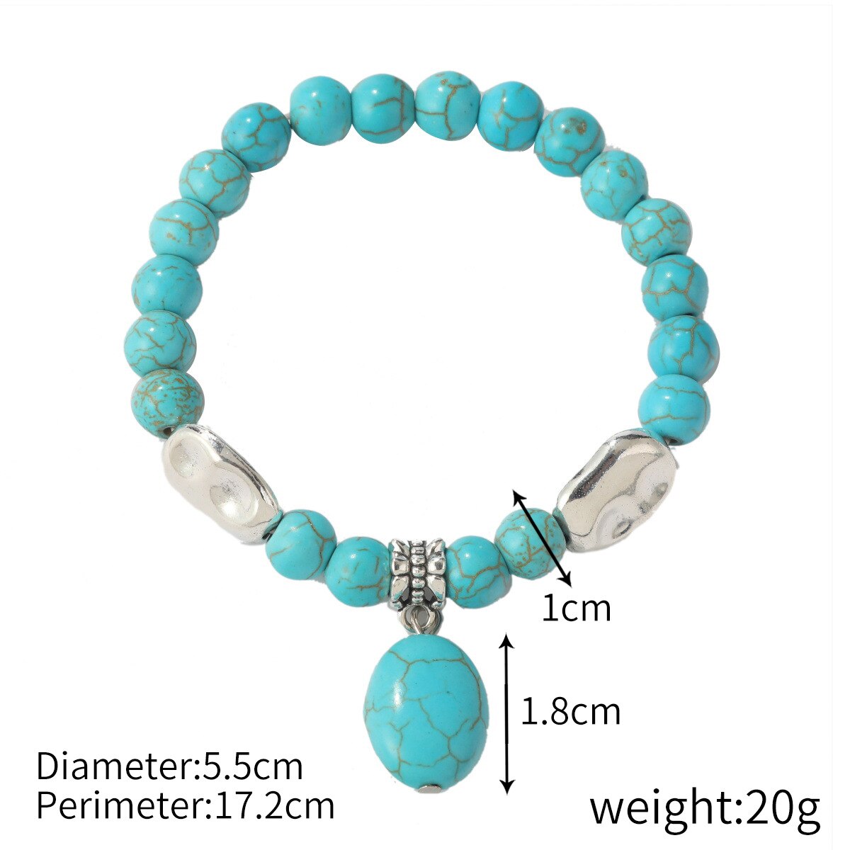 Retro Boho Natural Stone Beads Lucky Bracelets New Owl Cross Life Tree Charms Pendiantes Pryer Bracelet & Bangle for Women