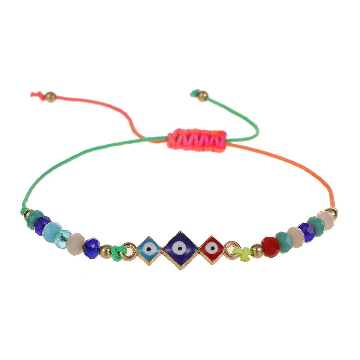 Evil Eye Handmade Knots Beads Protection Good Luck Thread String Rope Adjustable Bracelets Bangle Amulet Turkish for Women Men