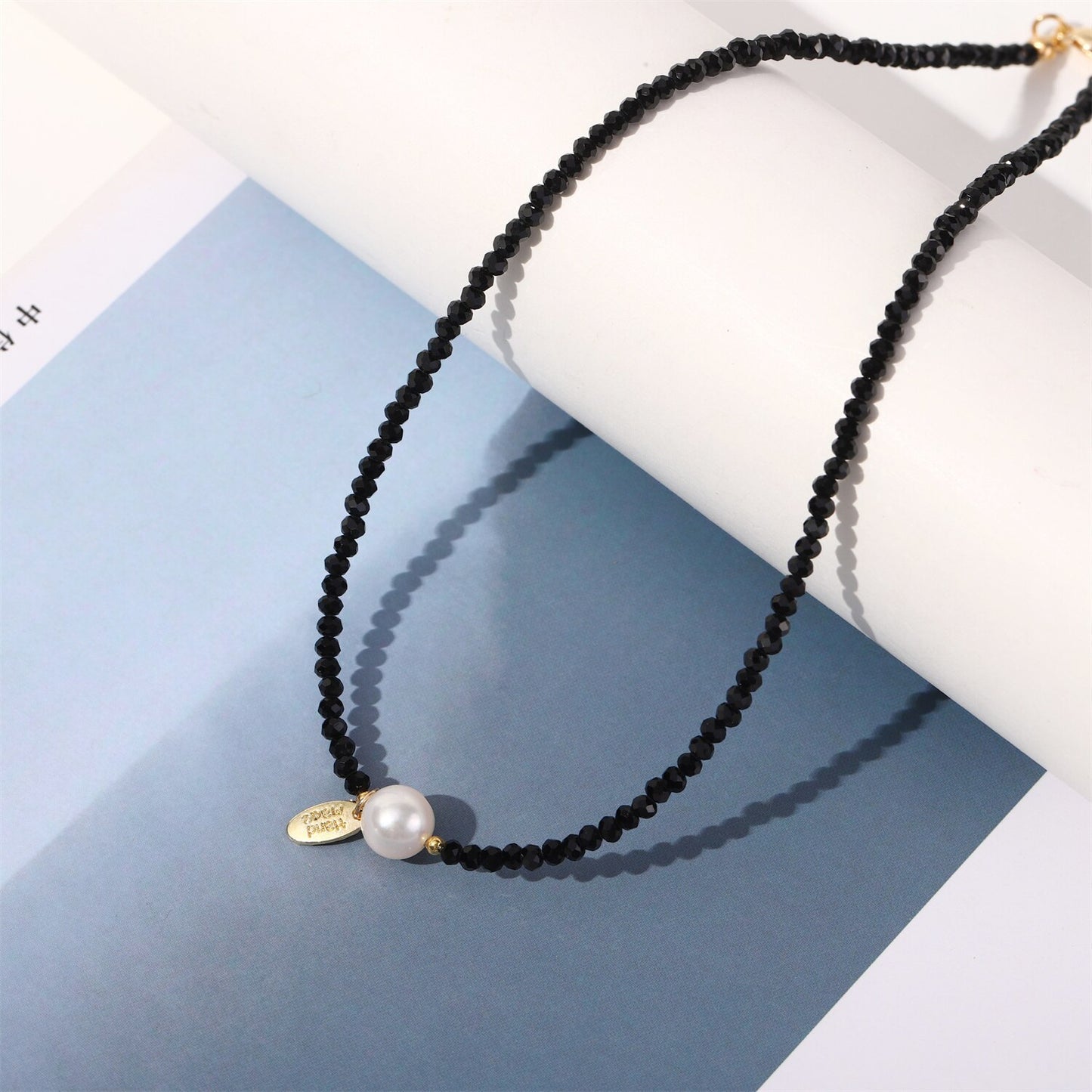 Fashion Crystal Beads Chain Pearl Necklace for Women Girls Wedding Party Statement Necklaces Choker Jewelry Gifts