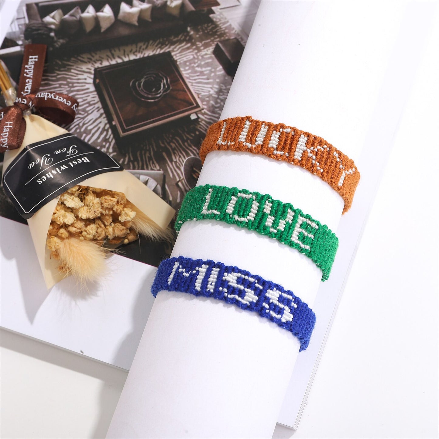 12pcs/lot Women Bohemia Adjustable Braided Rope Bracelet Handmade Embroidery Tassel Bracelet for Women Vintage Wide Cuff Jewelry